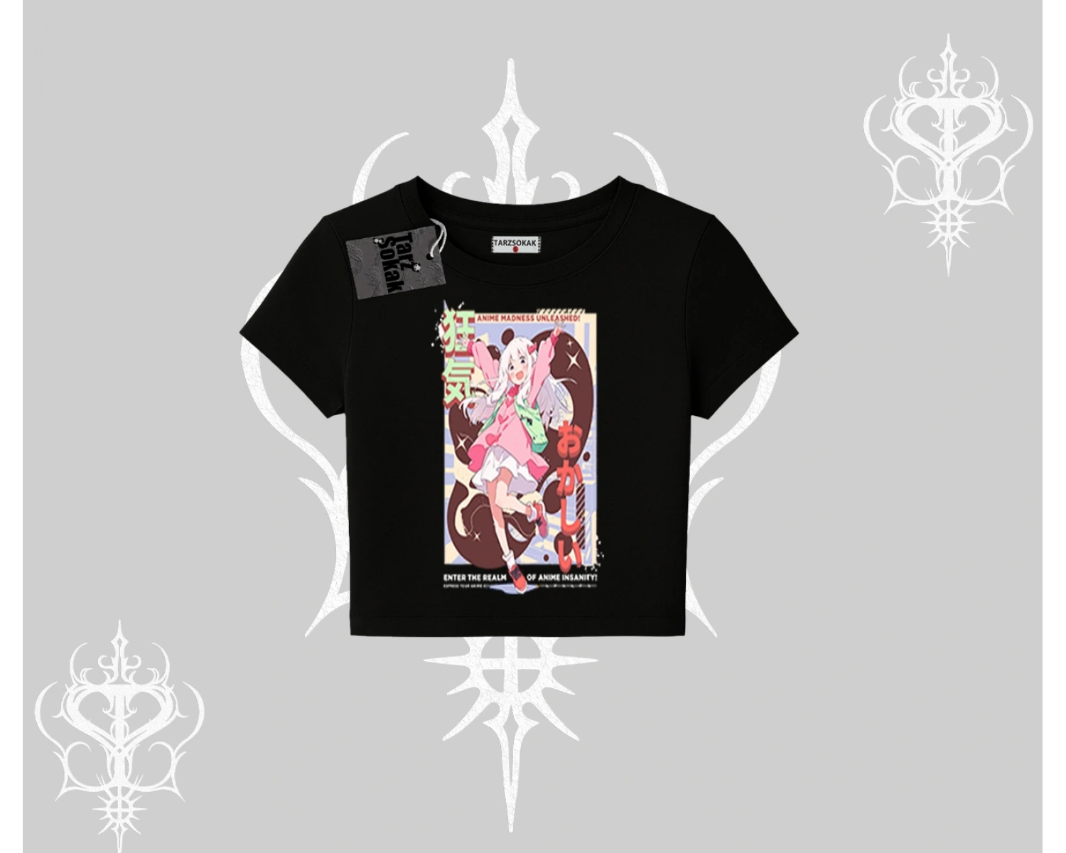 Babby Tee Tshirt Madness Unleashed Anime Girl Baskılı