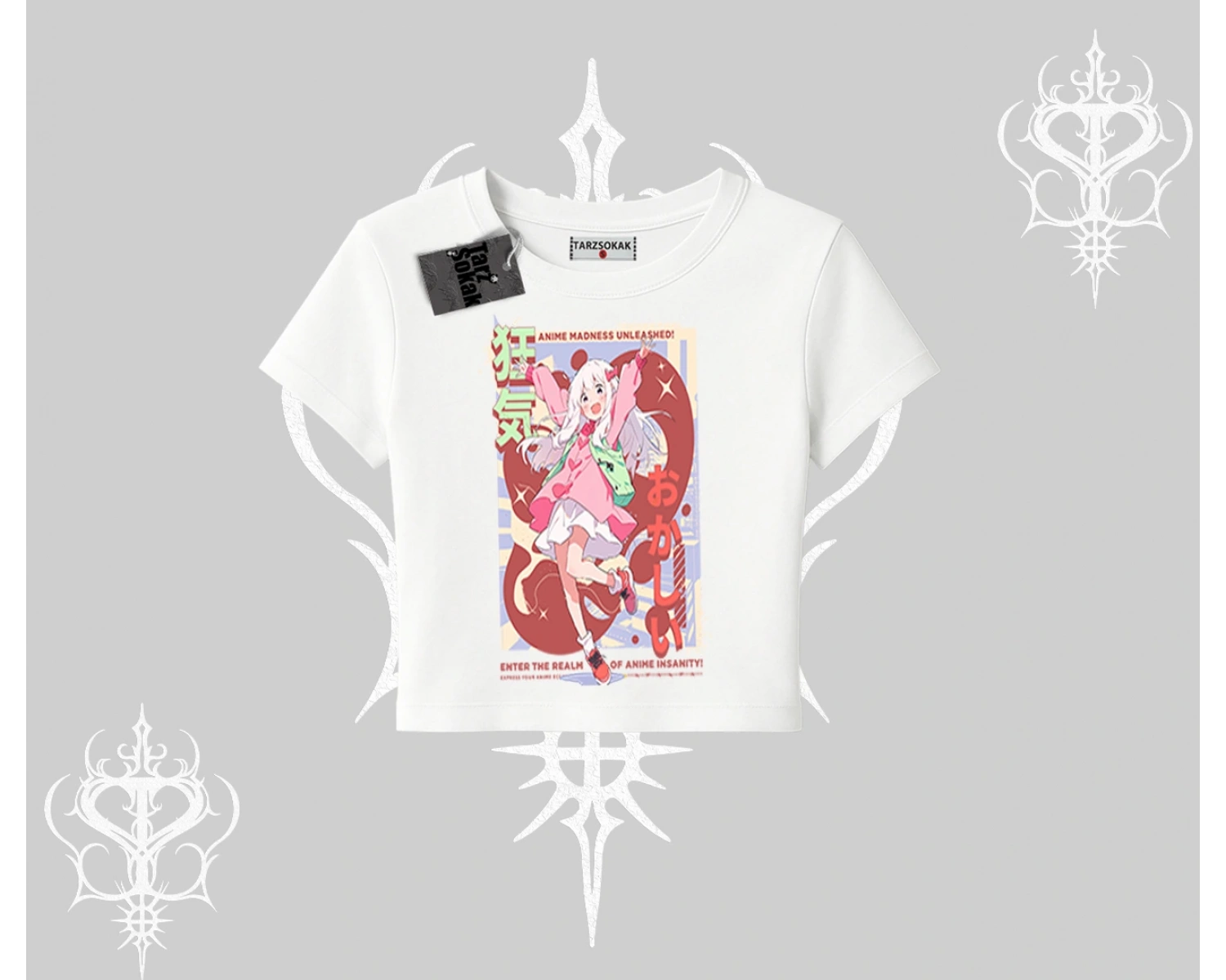 Babby Tee Tshirt Madness Unleashed Anime Girl Baskılı