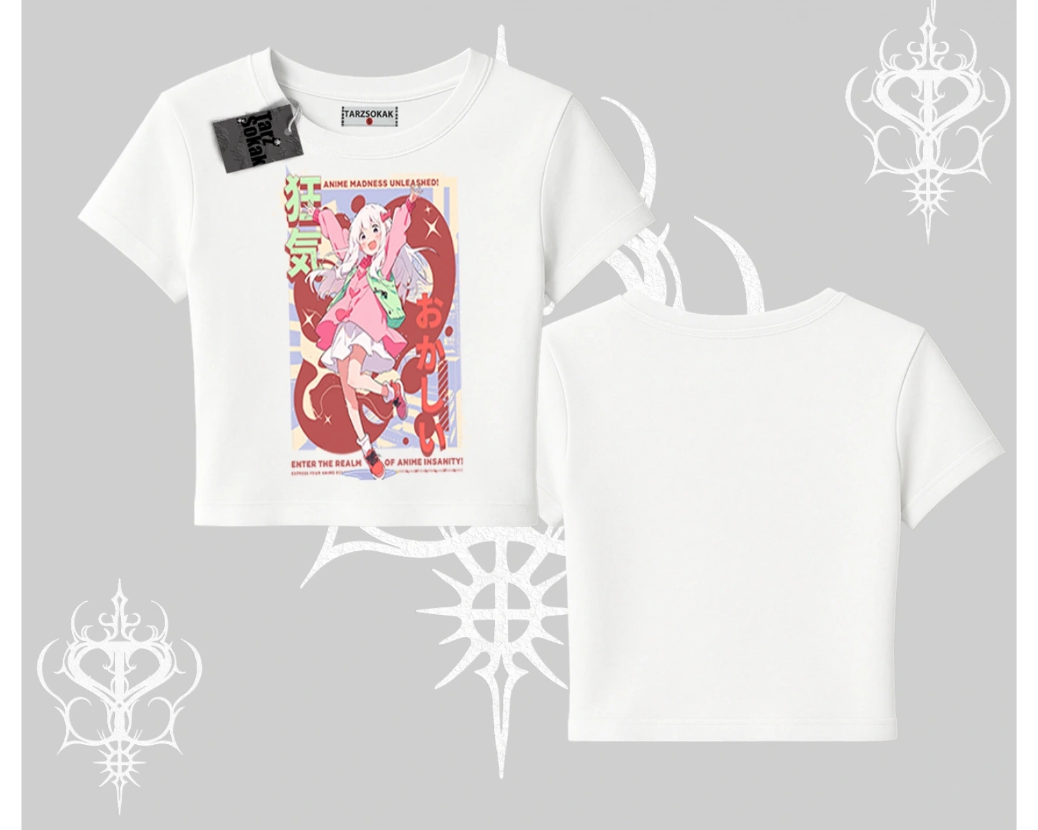 Babby Tee Tshirt Madness Unleashed Anime Girl Baskılı