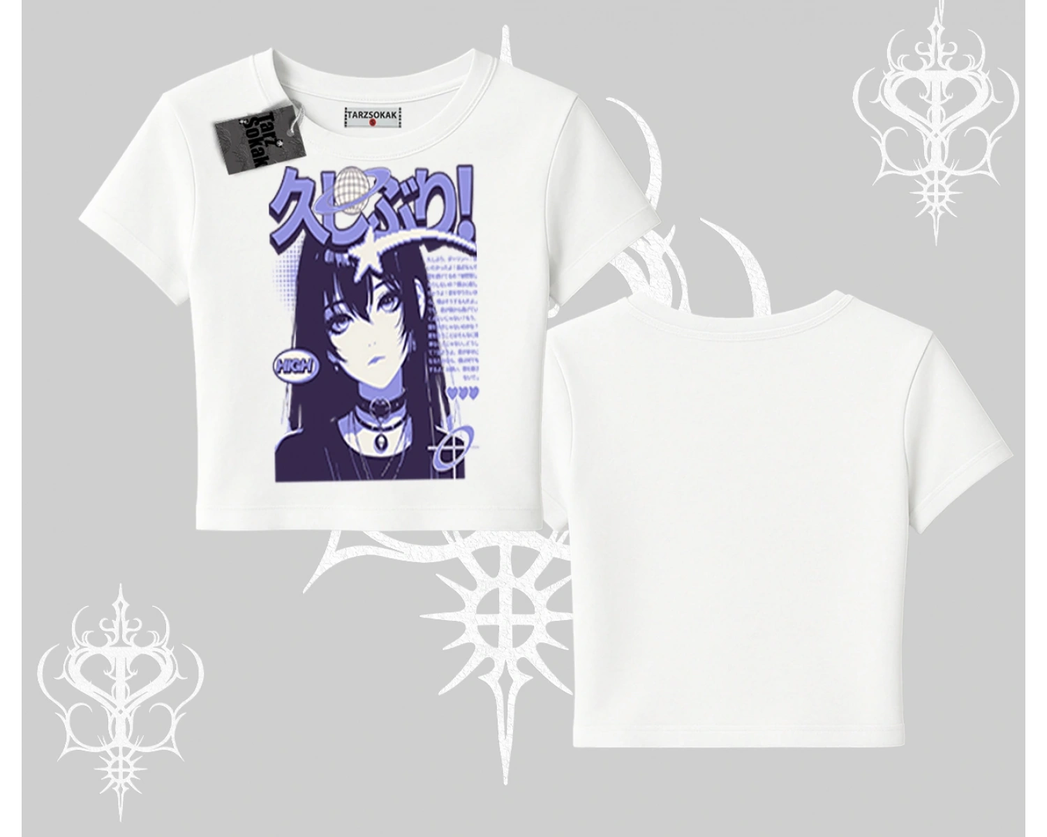 Babby Tee Tshirt Neo Tokyo Girl Y2K Street Anime Aesthetic