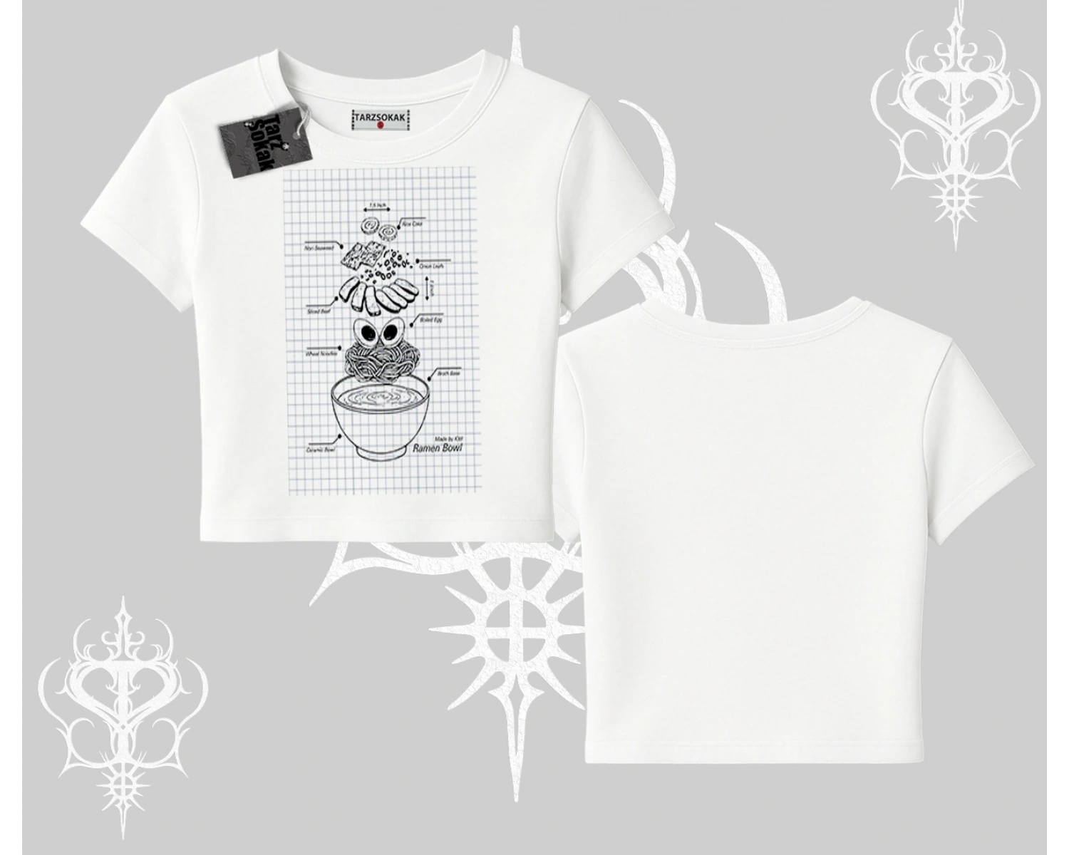 Babby Tee Tshirt Noodle Theory Hand Drawn Concept