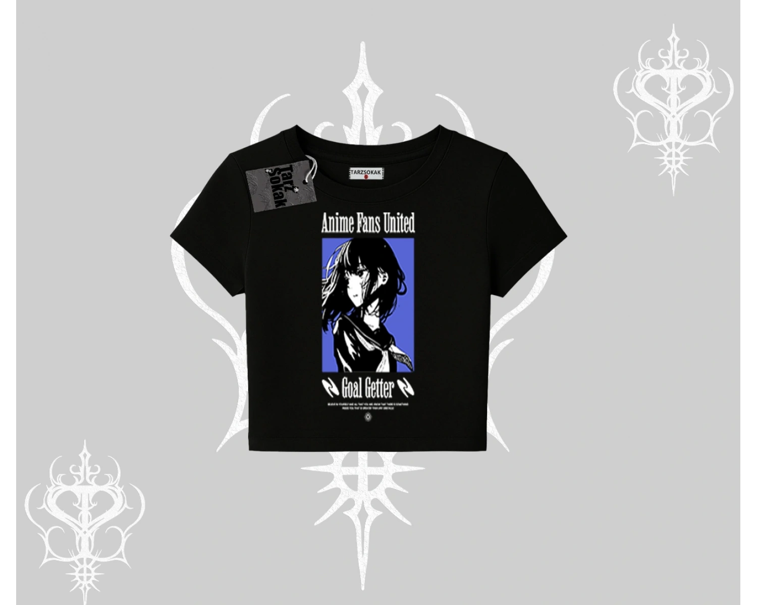 Babby Tee Tshirt Oversize Anime Kız Baskılı