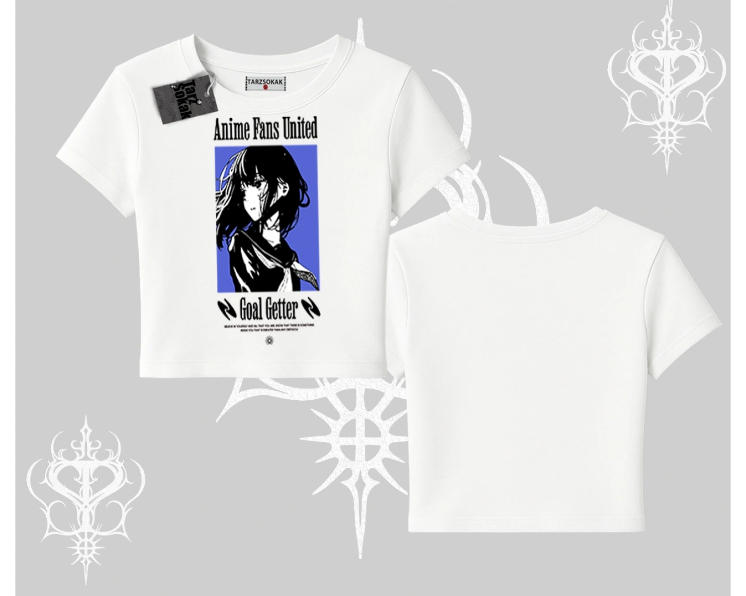 Babby Tee Tshirt Oversize Anime Kız Baskılı