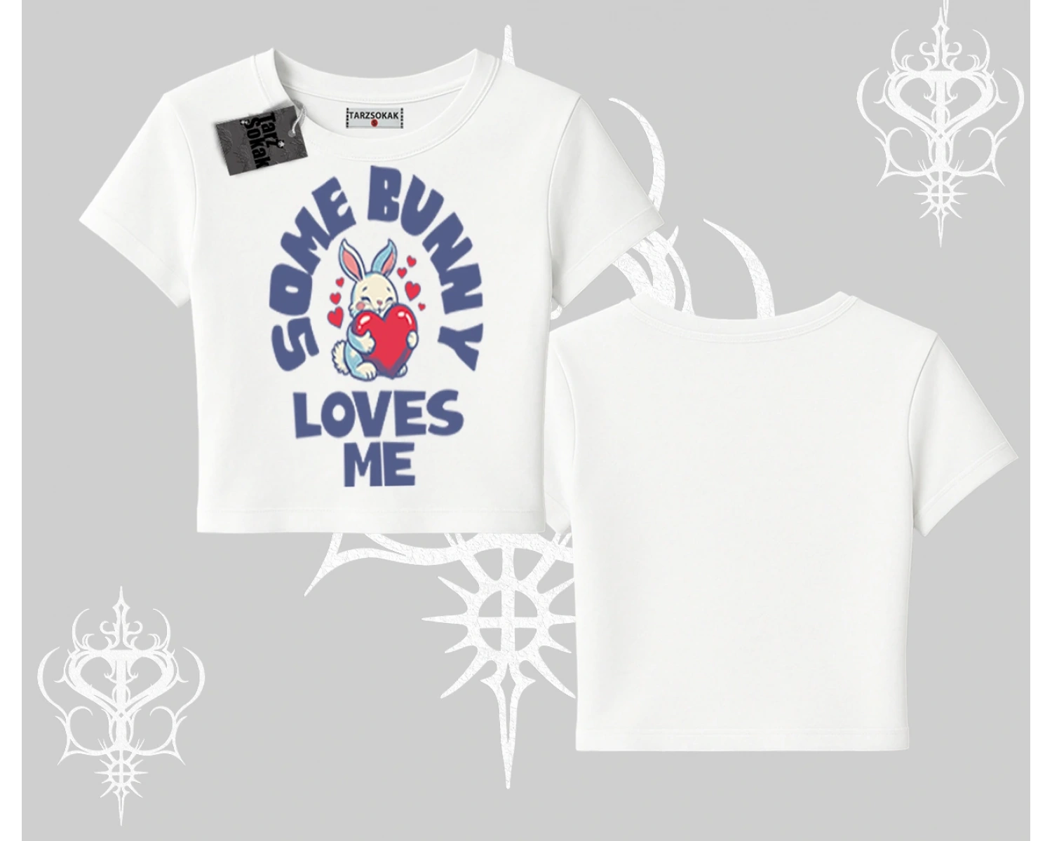 Babby Tee Tshirt Sevimli Tavşan Some Bunny Loves Me Baskılı