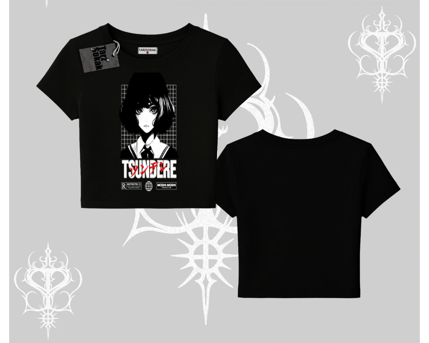 Babby Tee Tshirt Tsundere Anime Japanese Style Baskılı