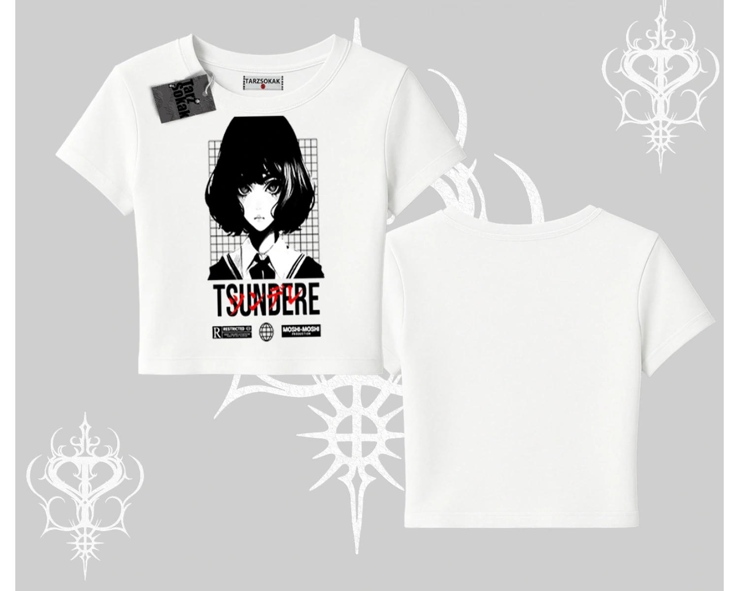 Babby Tee Tshirt Tsundere Anime Japanese Style Baskılı