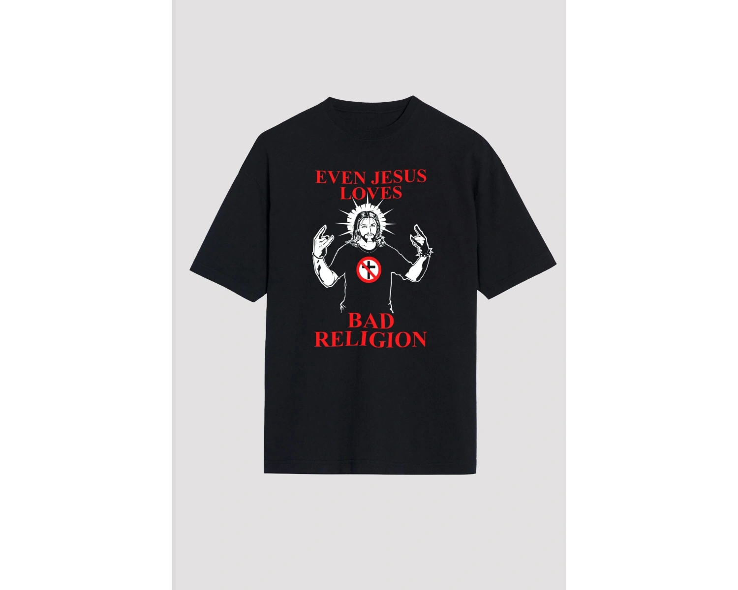 Bad Religion Siyah Unisex Oversize Tişört T-shirt