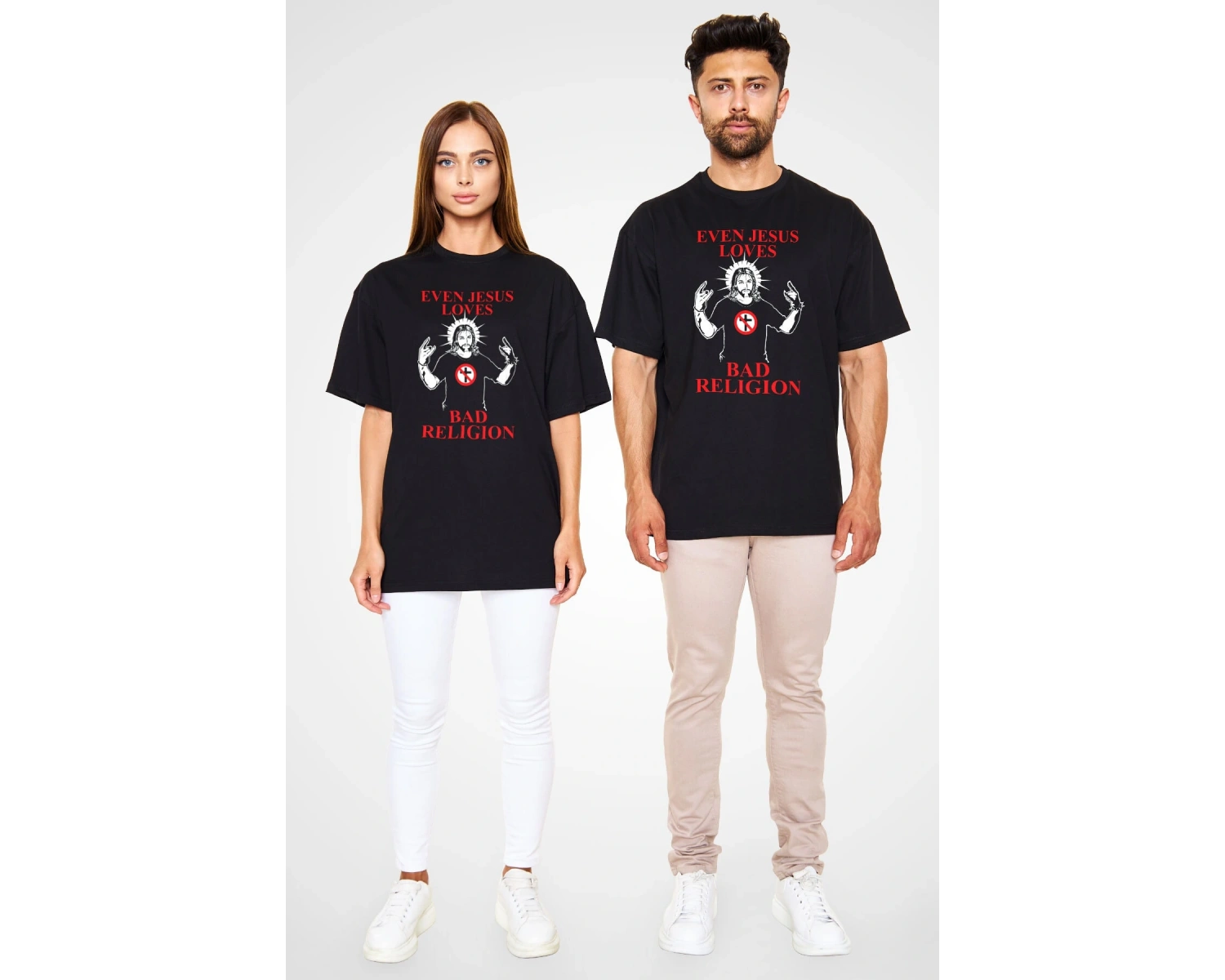 Bad Religion Siyah Unisex Oversize Tişört T-shirt