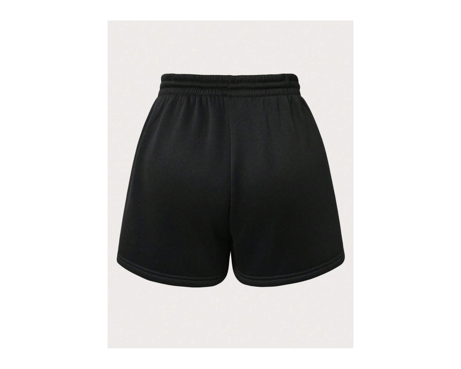 Basketball & Letter Graphic Drawstring Waist Şort