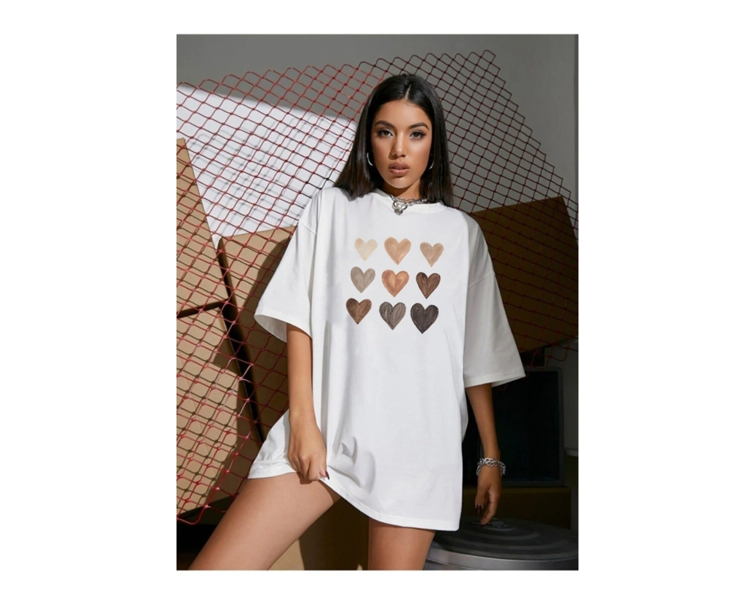 Baskı Oversize T-shirt