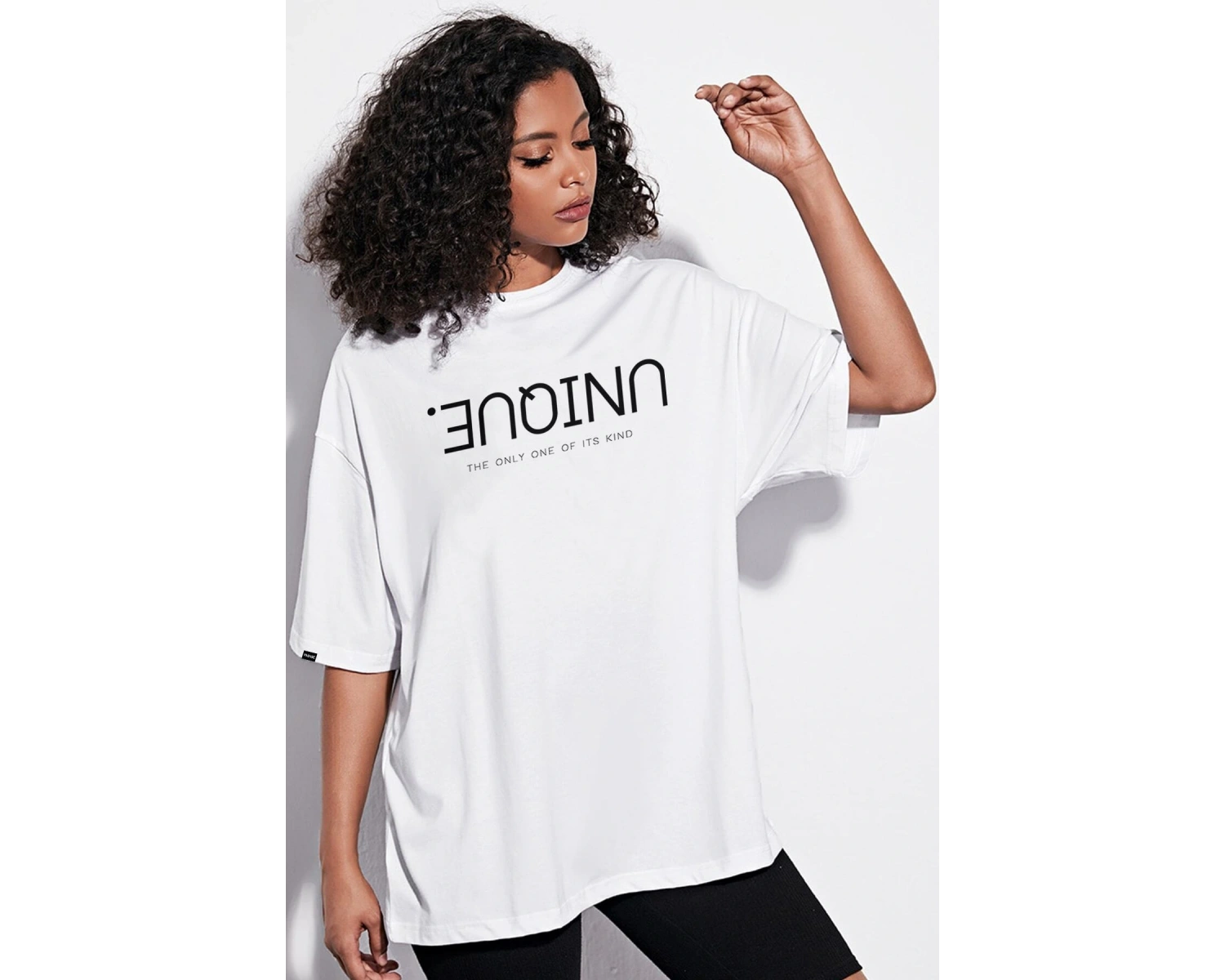 Baskılı Beyaz Tshirt NRAGE156