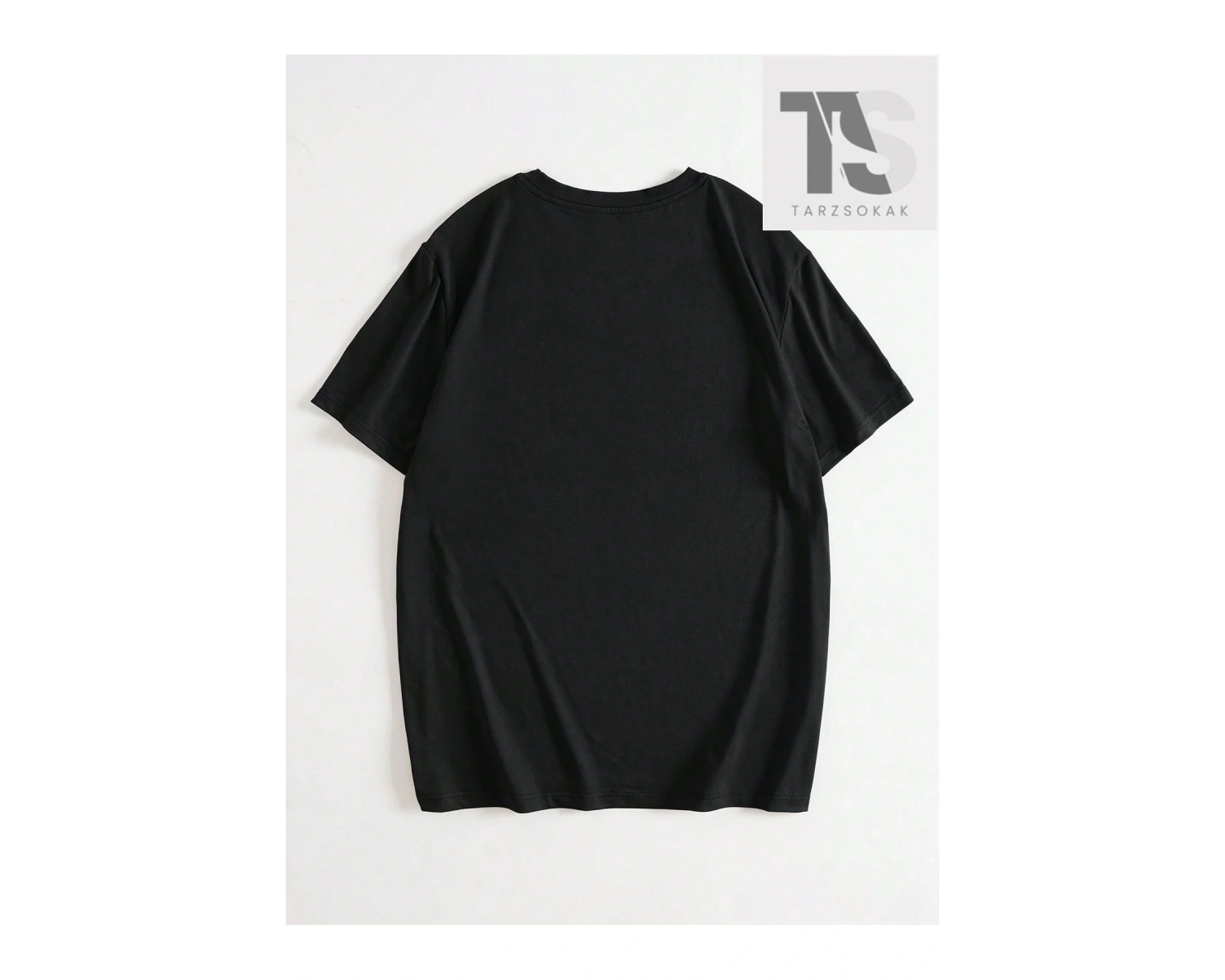 Baskılı Metin ve Karikatür Tasarımlı Kısa Kollu Erkek Tişört