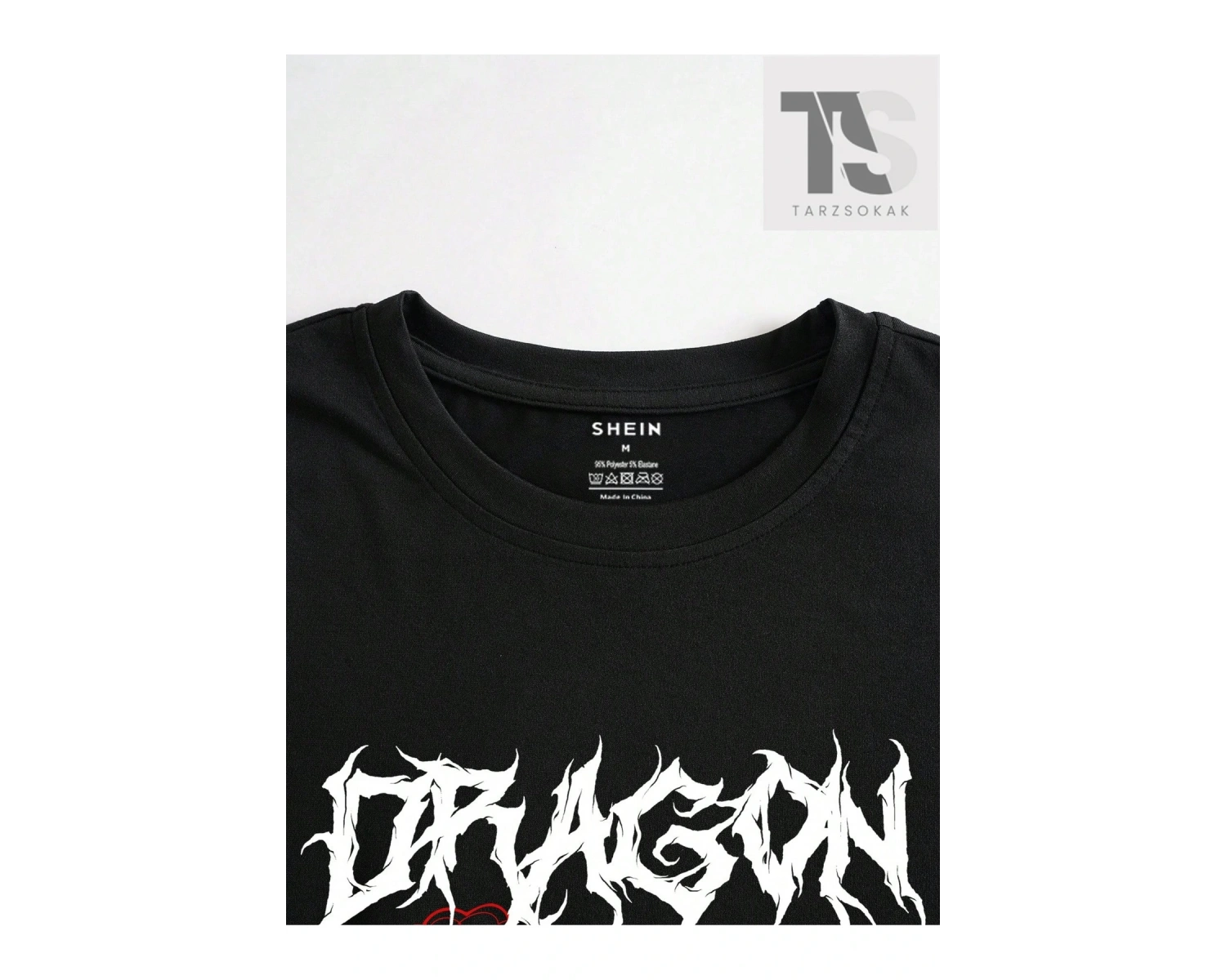 Baskılı Metin ve Karikatür Tasarımlı Kısa Kollu Erkek Tişört