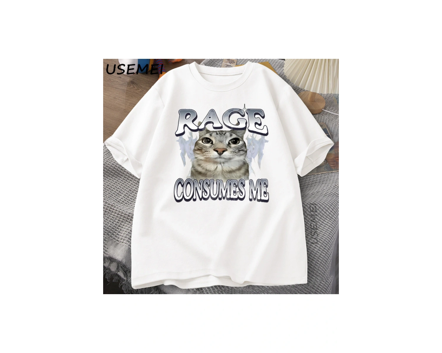 Baskılı tişört komik grafik tişörtleri çalışmak zorunda kalmak için doğan rakun Vintage karik 2911