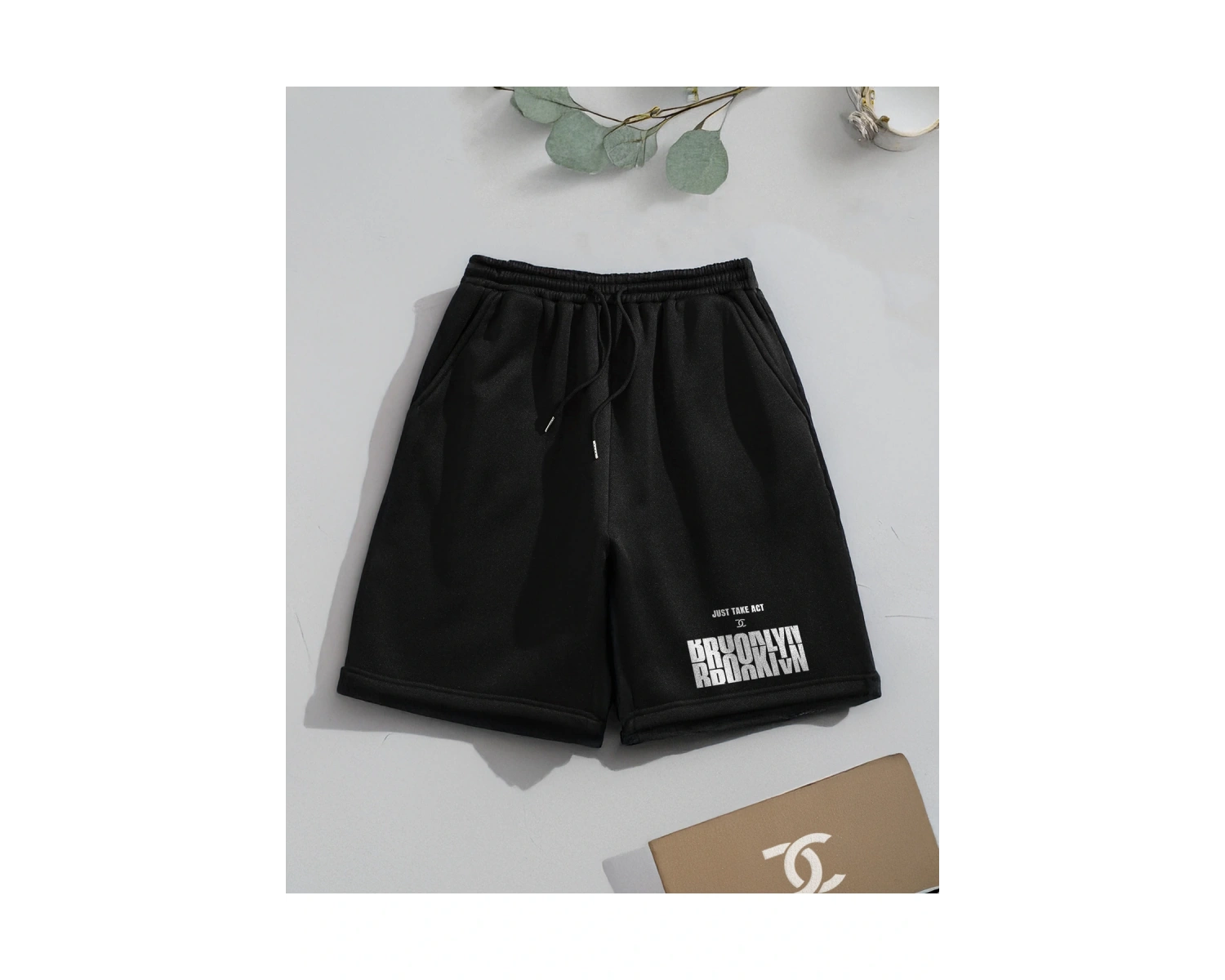 Bay Brooklyn Just Take Act Baskılı Sportif Unisex Bermuda