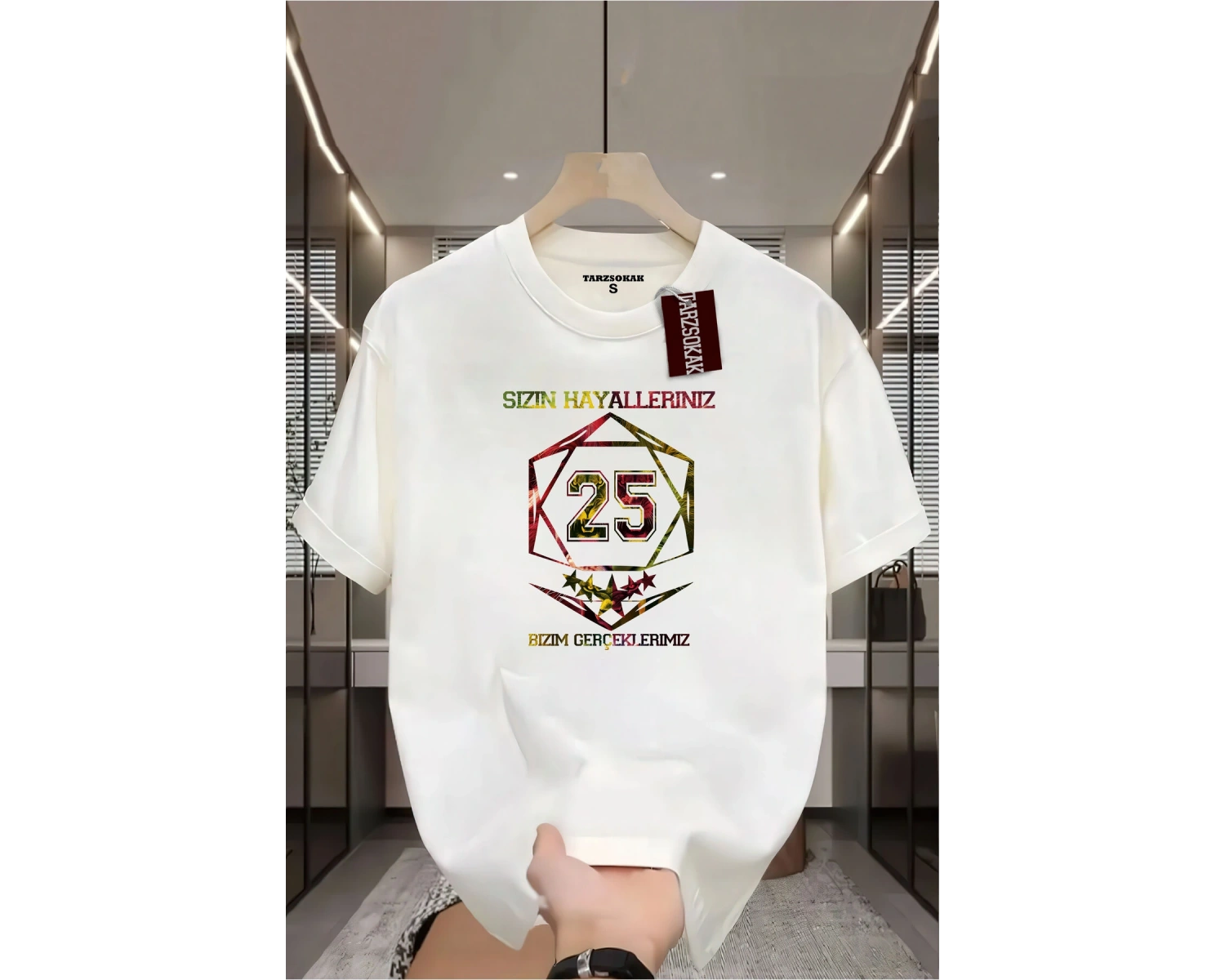 BAY/-ÇOCUK T-SHIRT SİZİN HAYALLERİNİZ BİZİM GERÇEKLERİMİZ