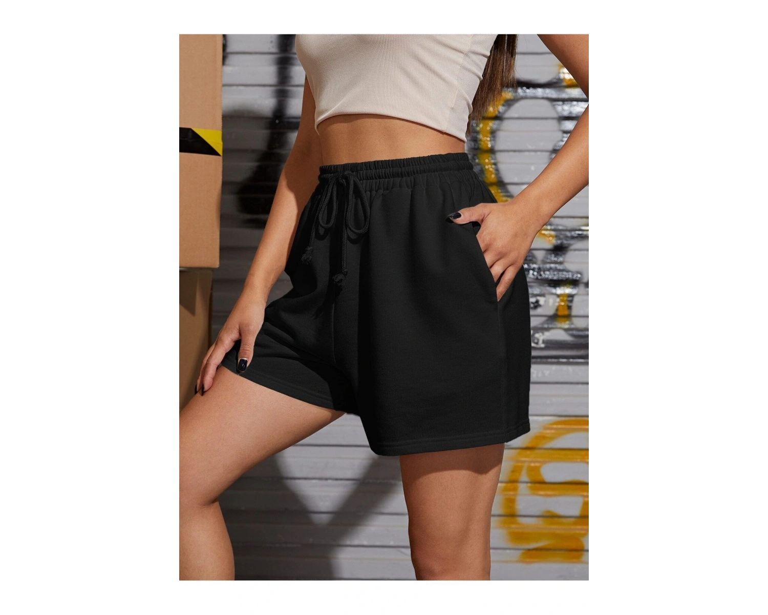 Bay Kadın 2li Siyah-Gri Düz Renk Penye Regular