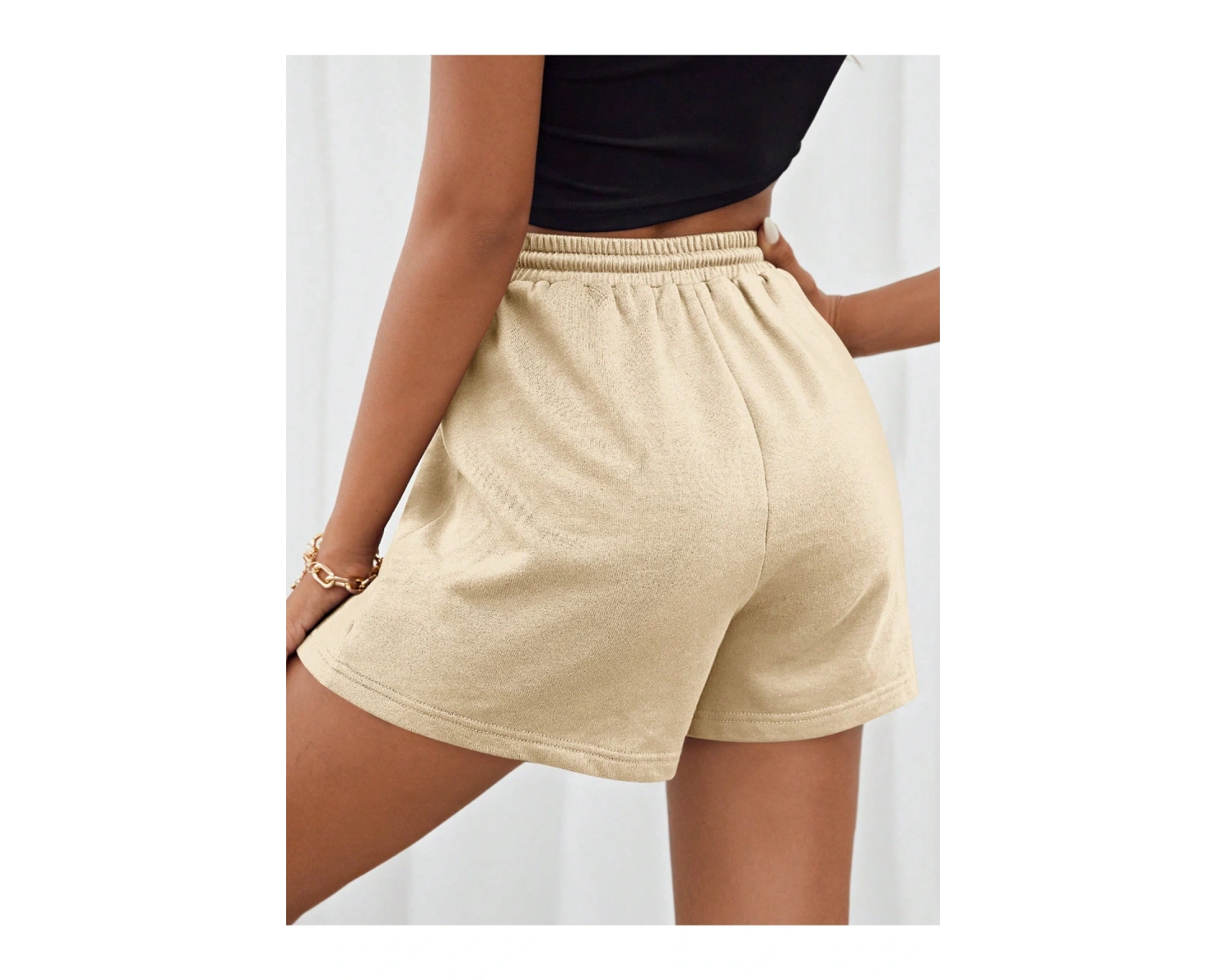 Bay Kadın Bej Düz Regular Penye