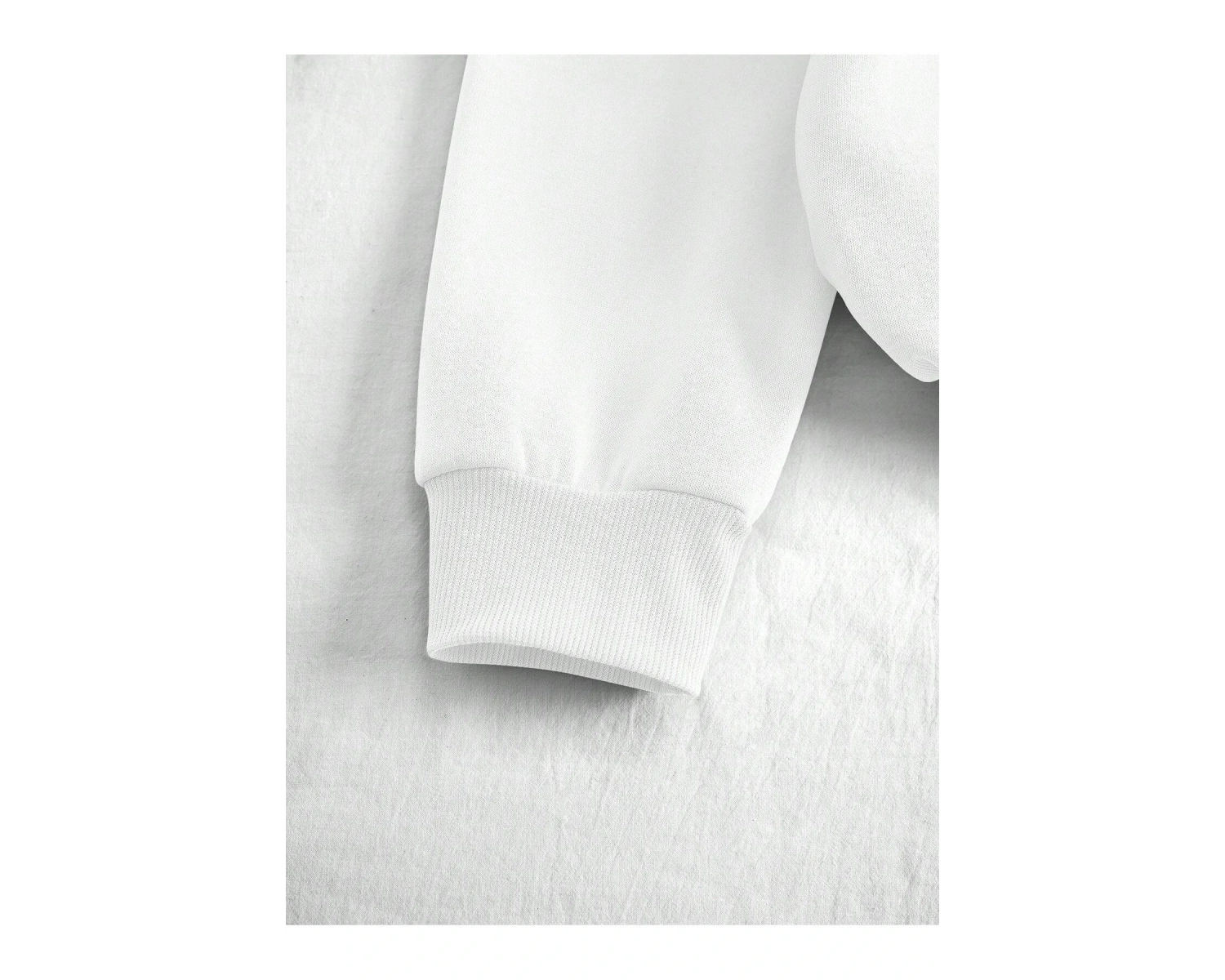 Bear & Letter Graphic Lined Sweatshirt Beyaz