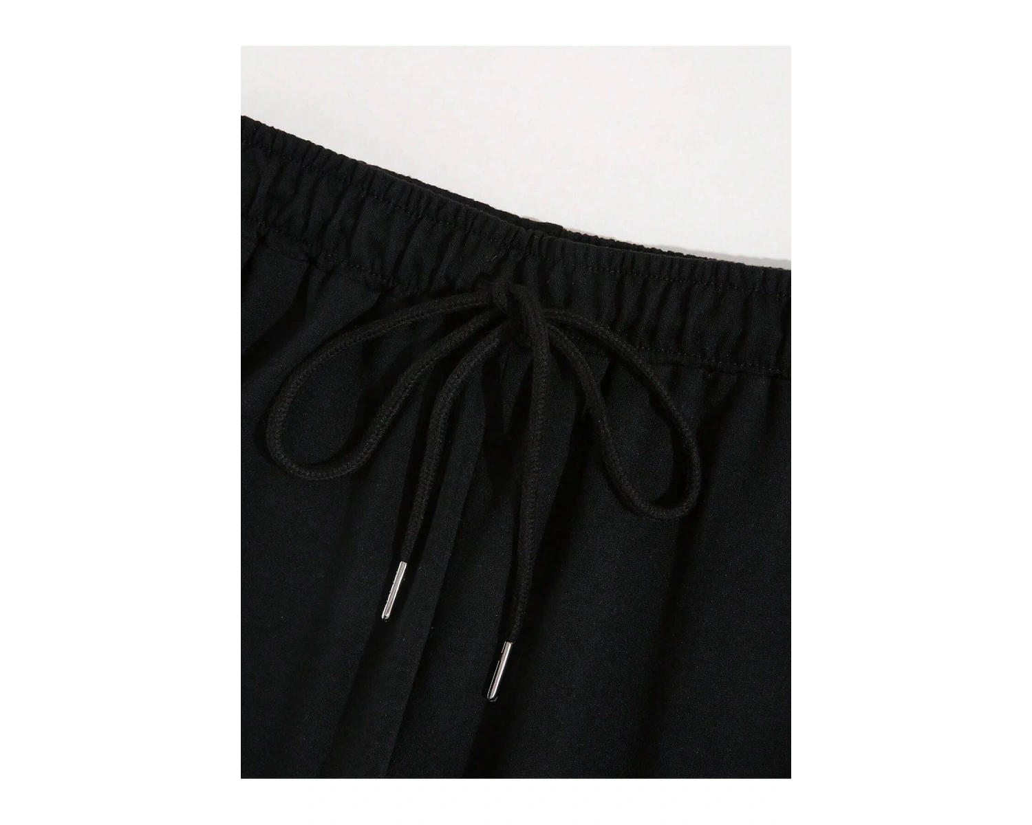 Bear Print Drawstring Waist 4 Mevsim Eşofman