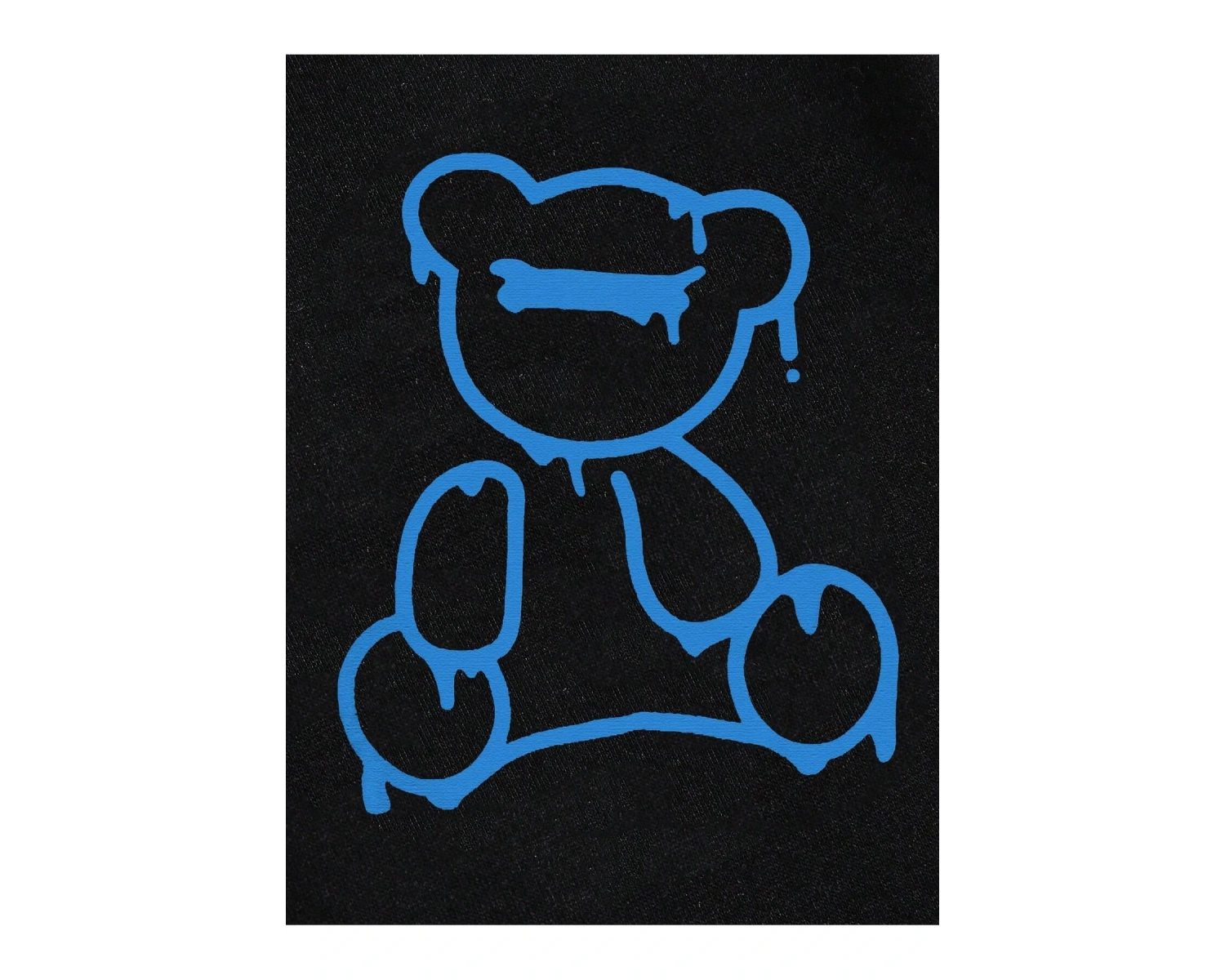 Bear Print Drawstring Waist 4 Mevsim Eşofman