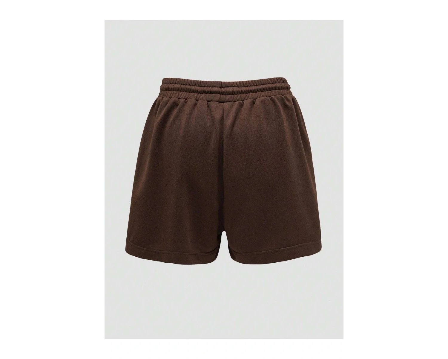 Bear Print Drawstring Waist Şort