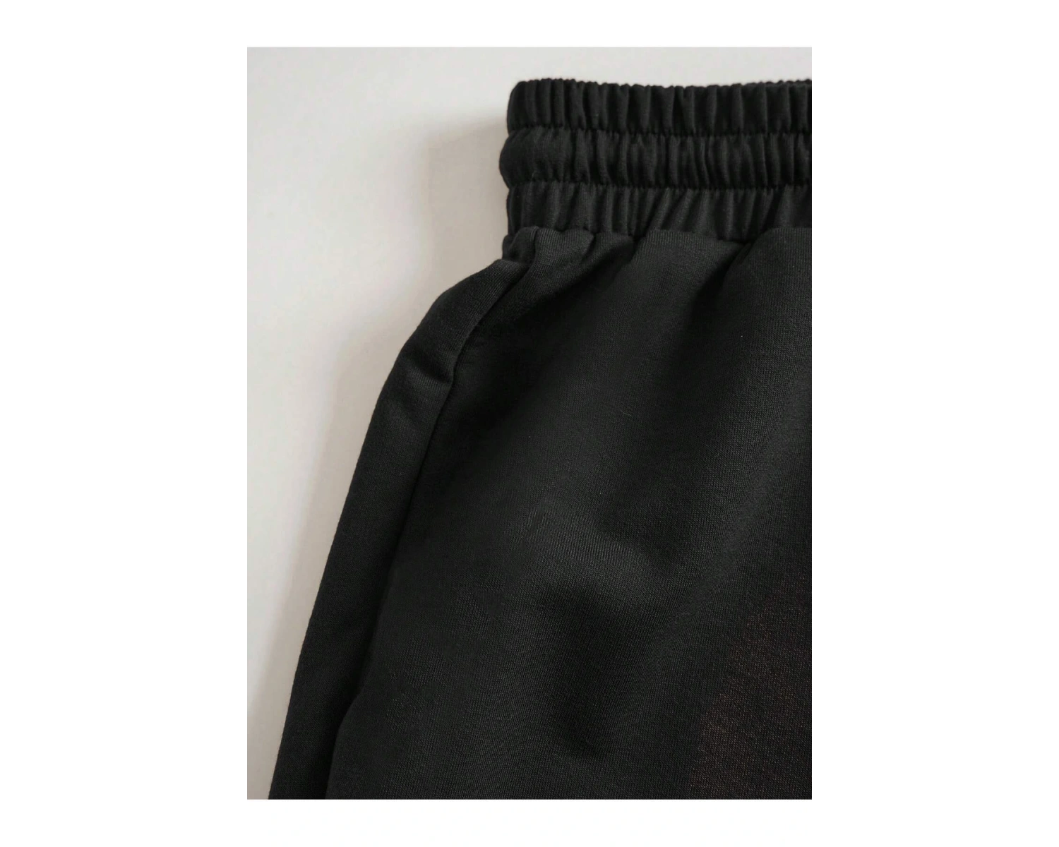 Bear Print Drawstring Waist Şort