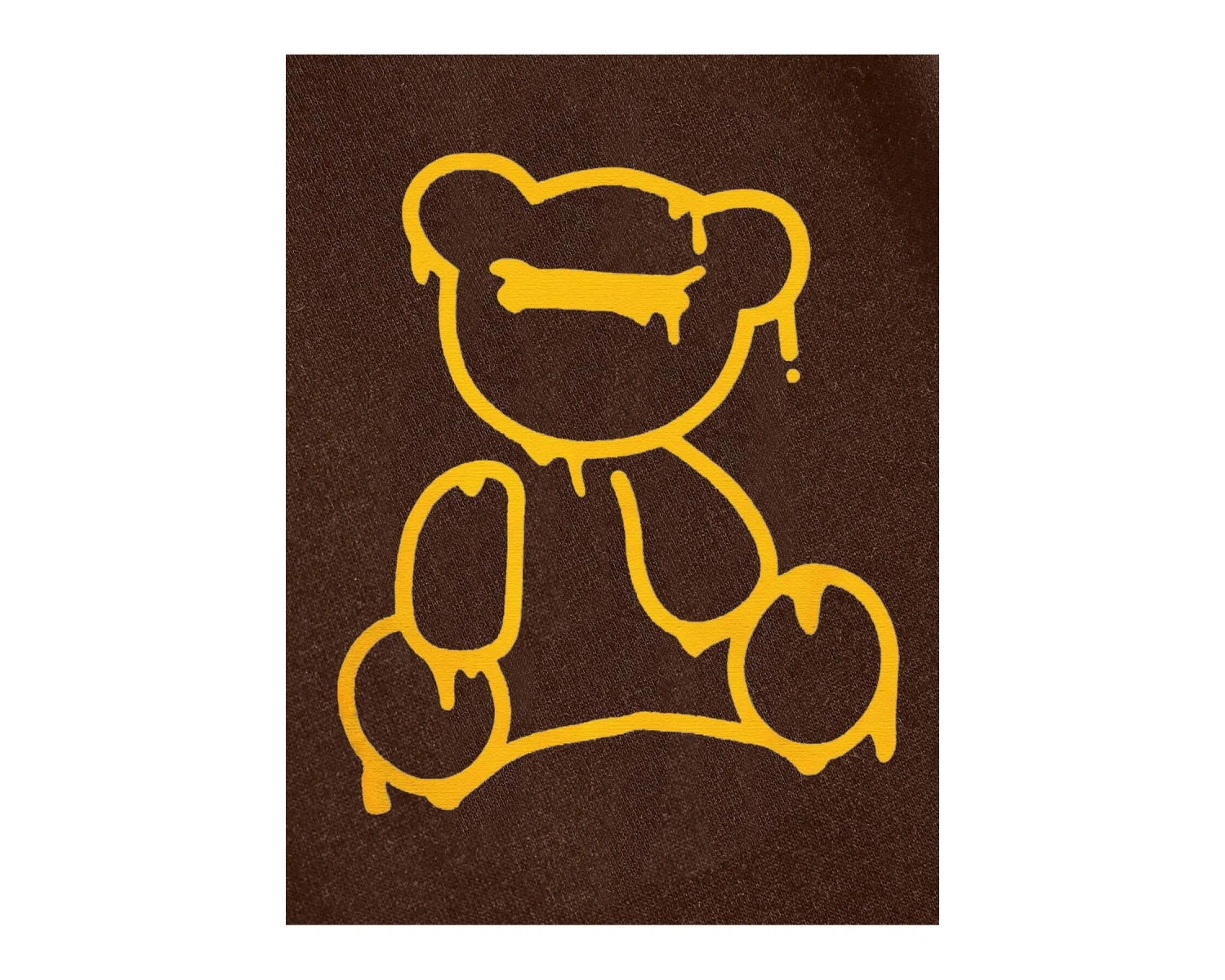 Bear Print Tie Waist 4 Mevsim Eşofman