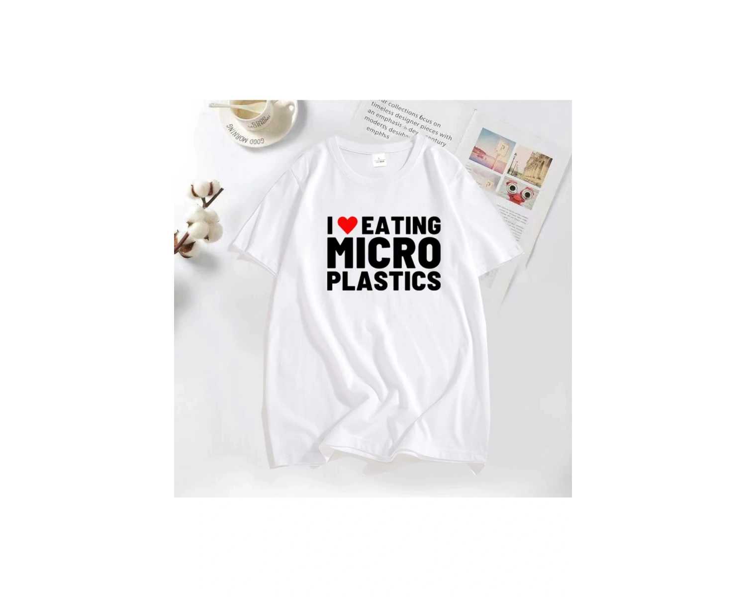 Ben microplastic t-shirt erkekler komik Mmicroplastic mizah mektup baskı Tee Tops yaz pamuklu 3018