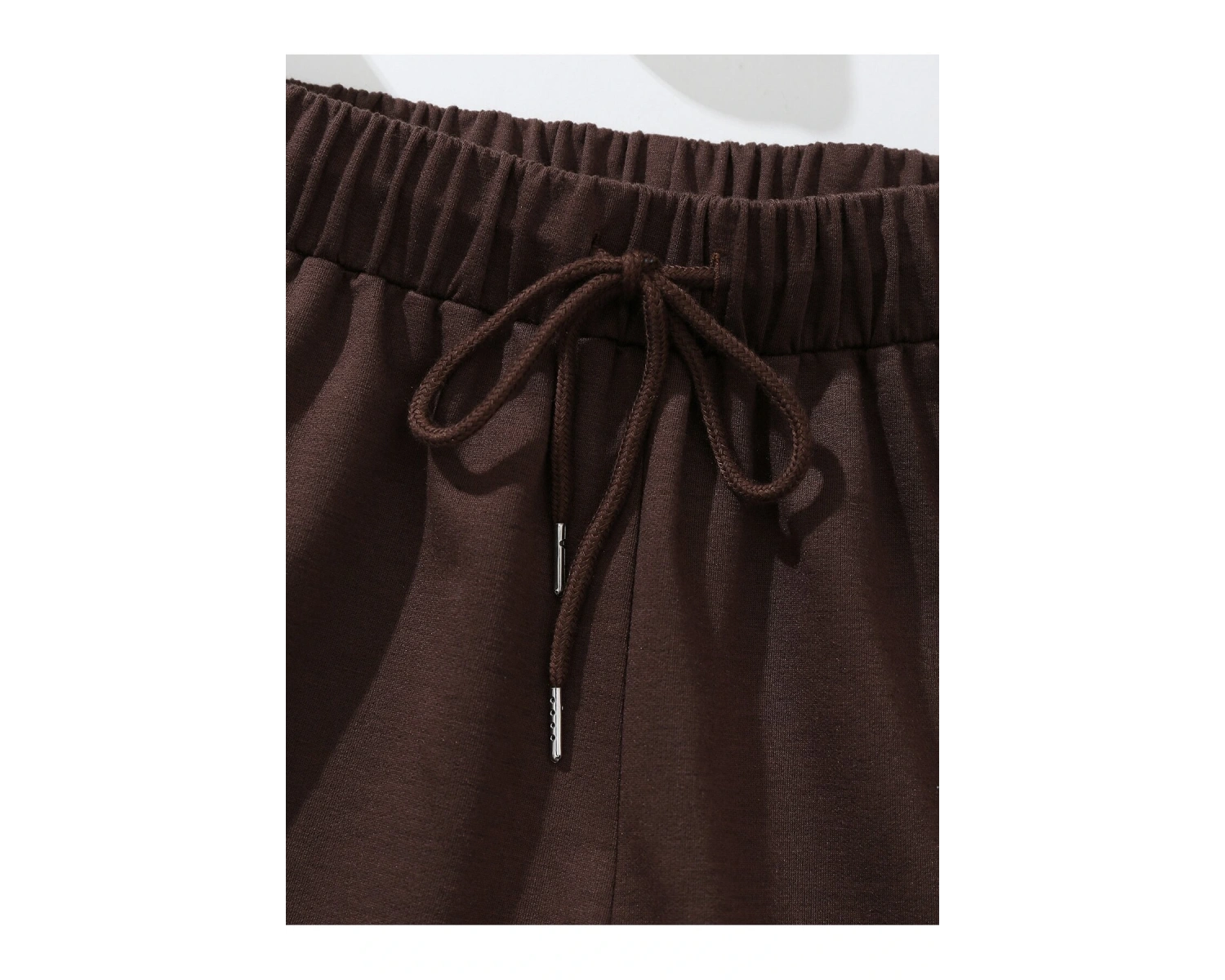 Beverage & Slogan Graphic Drawstring Waist Şort