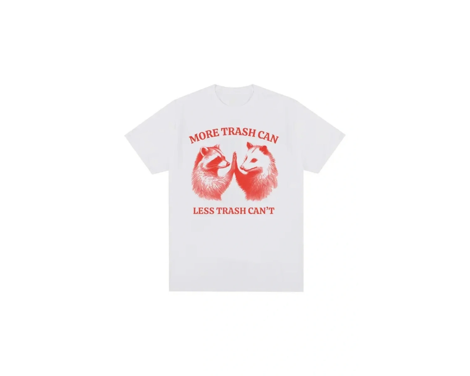 Beyaz 2004Çöp Kutusu, Daha Az Çöp Kutusu Komik Rakun T Sh