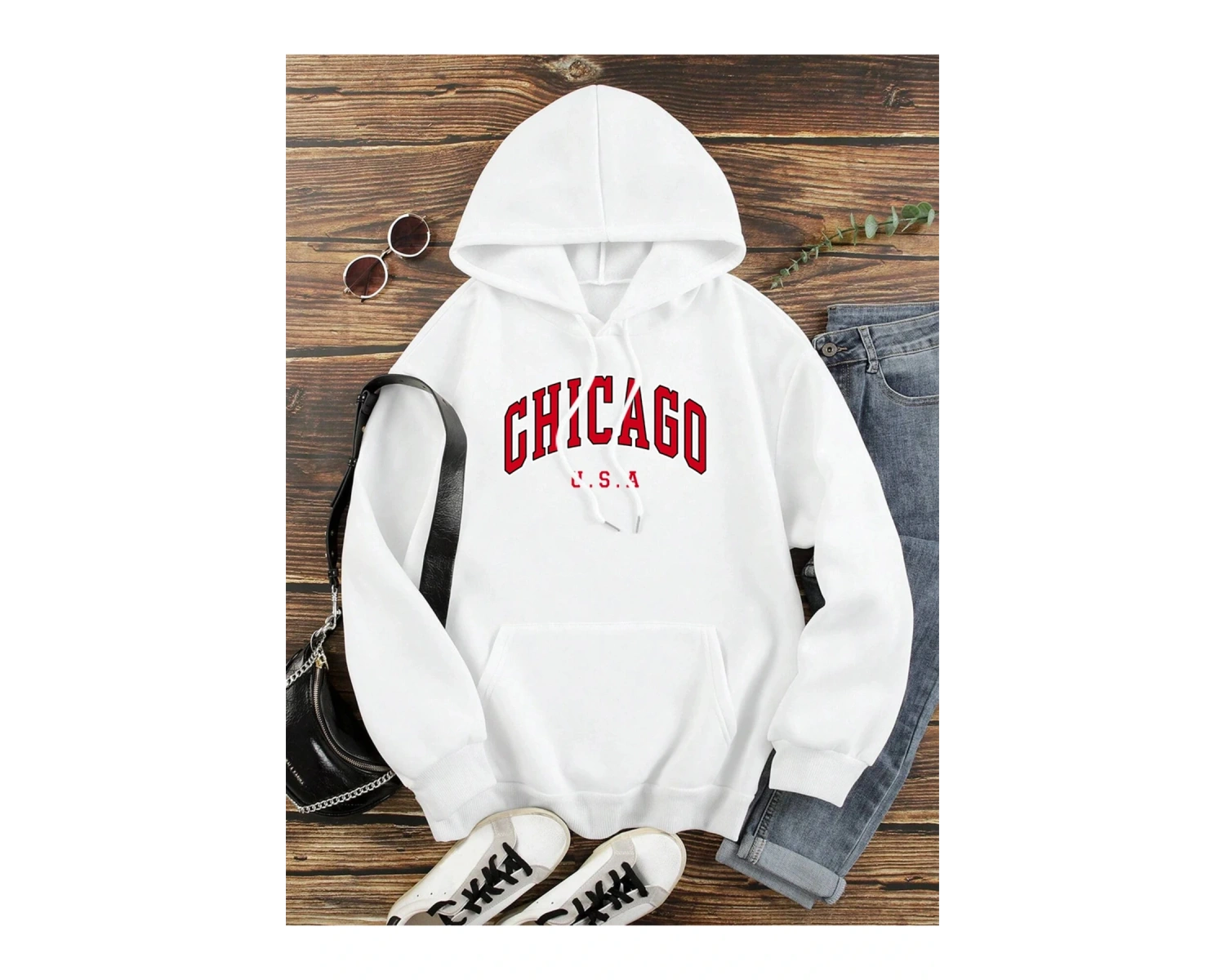 Beyaz abd şehir Chicago mektup grafik