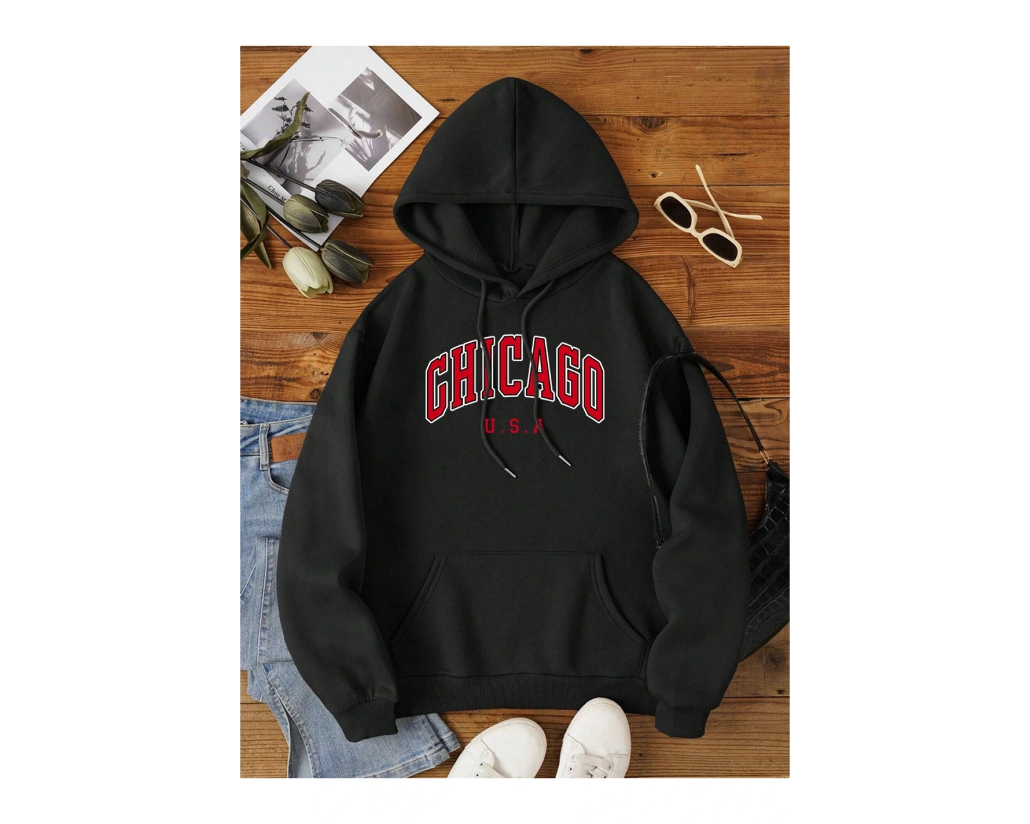 Beyaz abd şehir Chicago mektup grafik