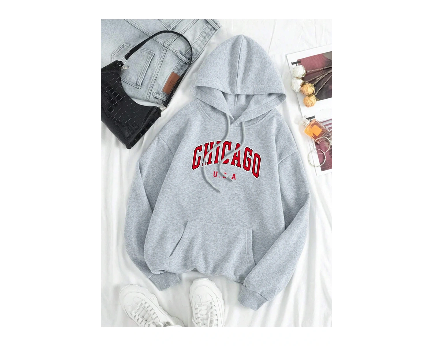 Beyaz abd şehir Chicago mektup grafik