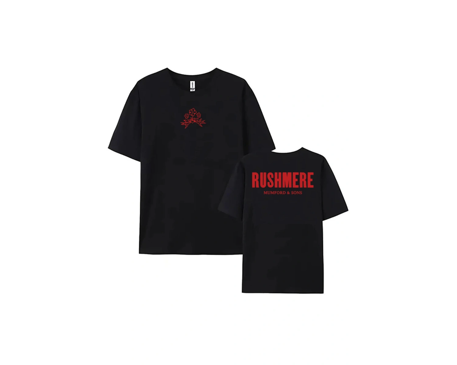 Beyaz Albümü RUSHMERE baskılı Halk Rock Grubu Mumford ve Sons Tshirt Tees Yaz Erk