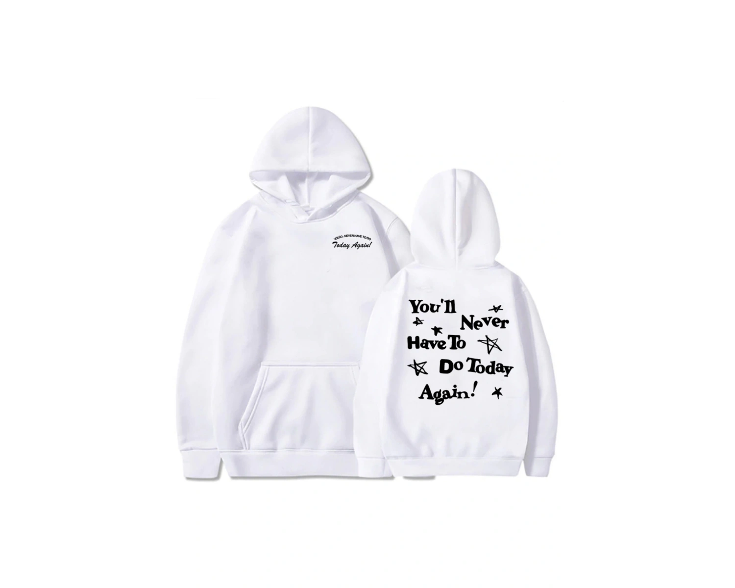 Beyaz Alex Warren Grafik Bugün Asla Yine Yapmayacağınız GünlükUzun Kollu