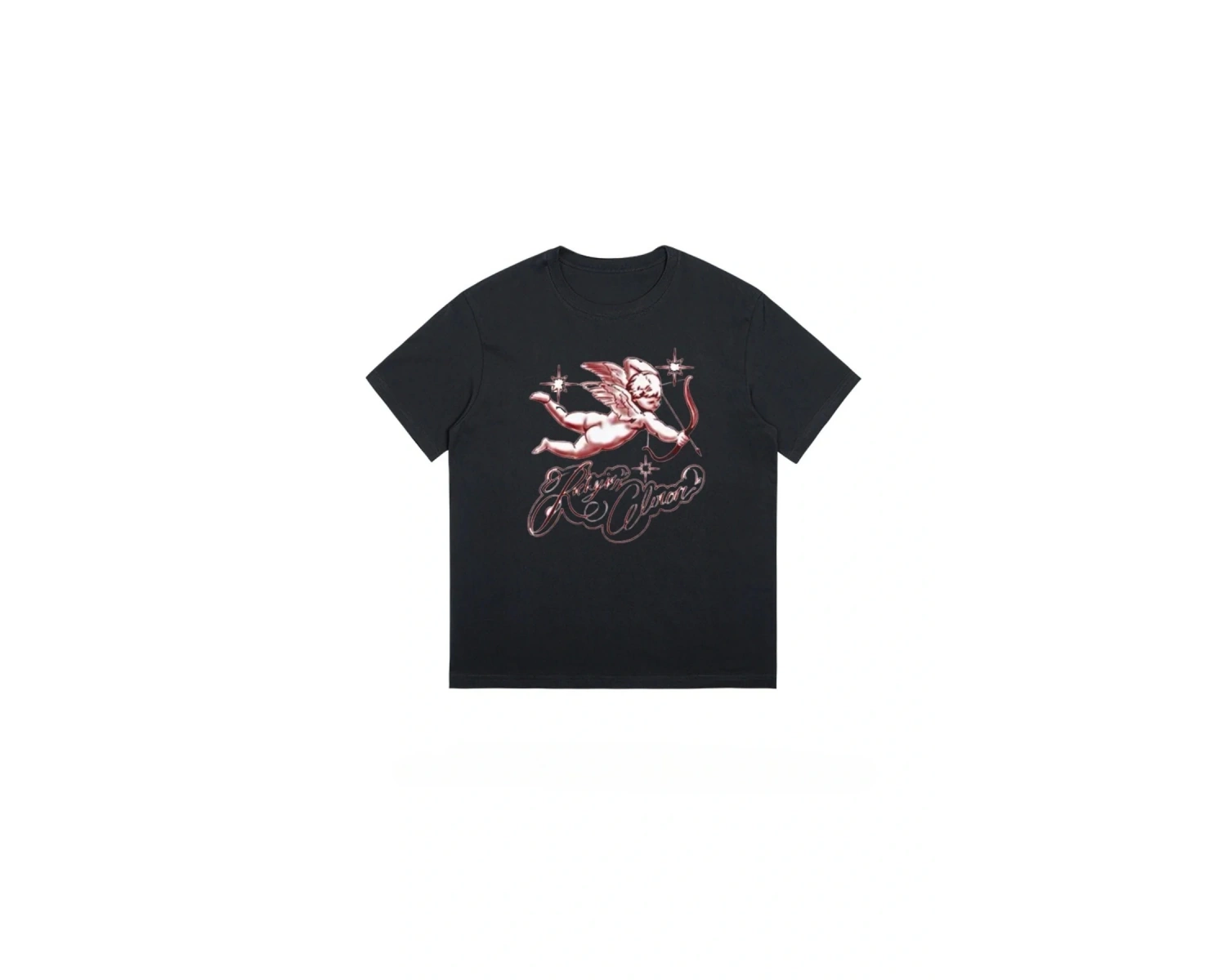 Beyaz Amerikan High Street Cupids Arrow Baskı Gevşek Üst Streetweet Sevim