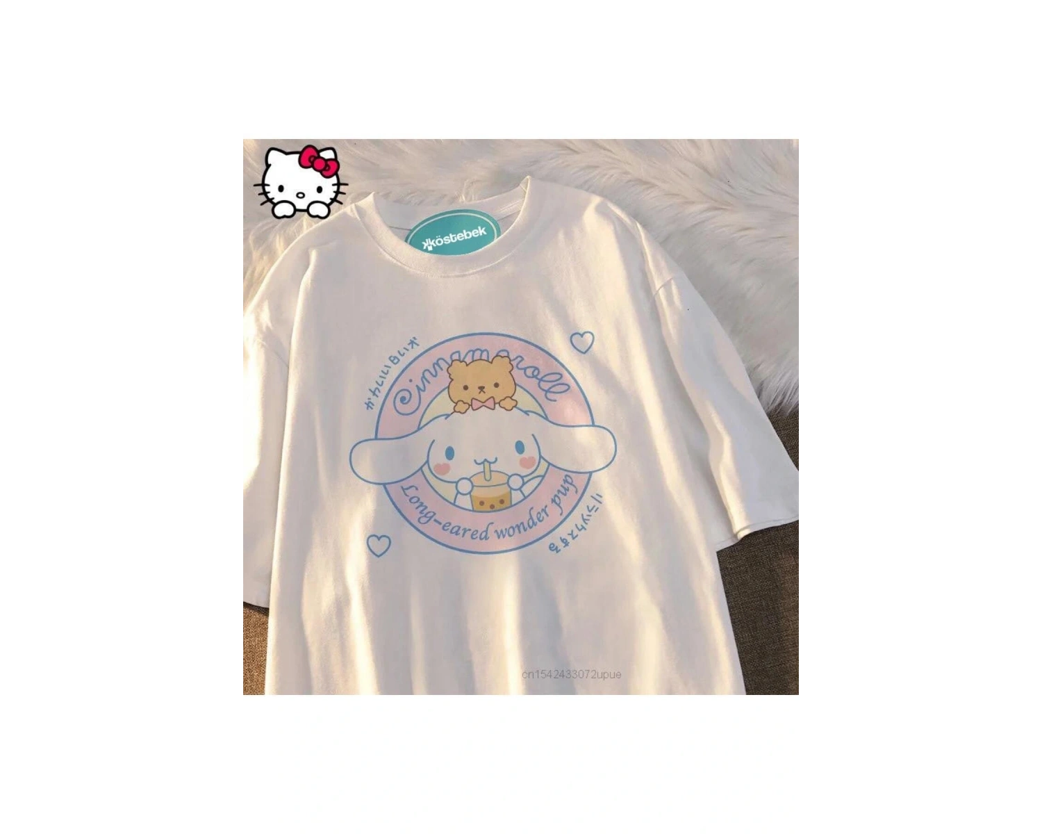 Beyaz Anime Cinnamoroll - Wonder Pup  T-shirt ET1971