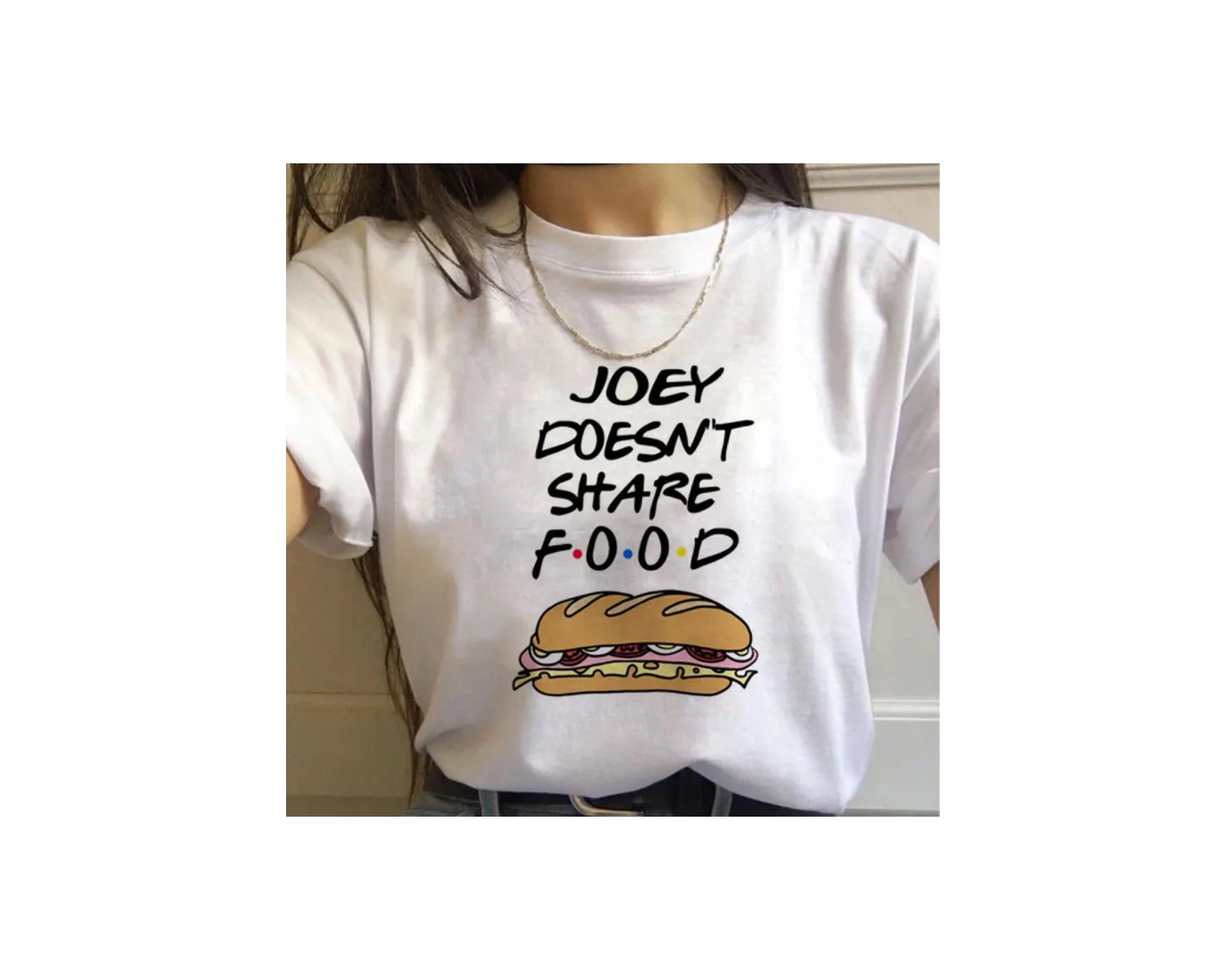 Beyaz Arkadaşlar TV Gösterisi harajuku Ullzang Karikatür Baskı 90s Grafi