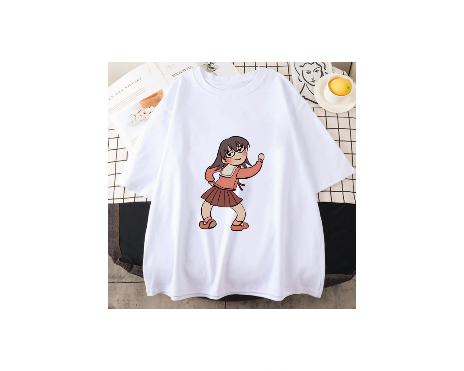 Beyaz Azumanga Daioh Ayumu Kasuga Kawaii sevimli