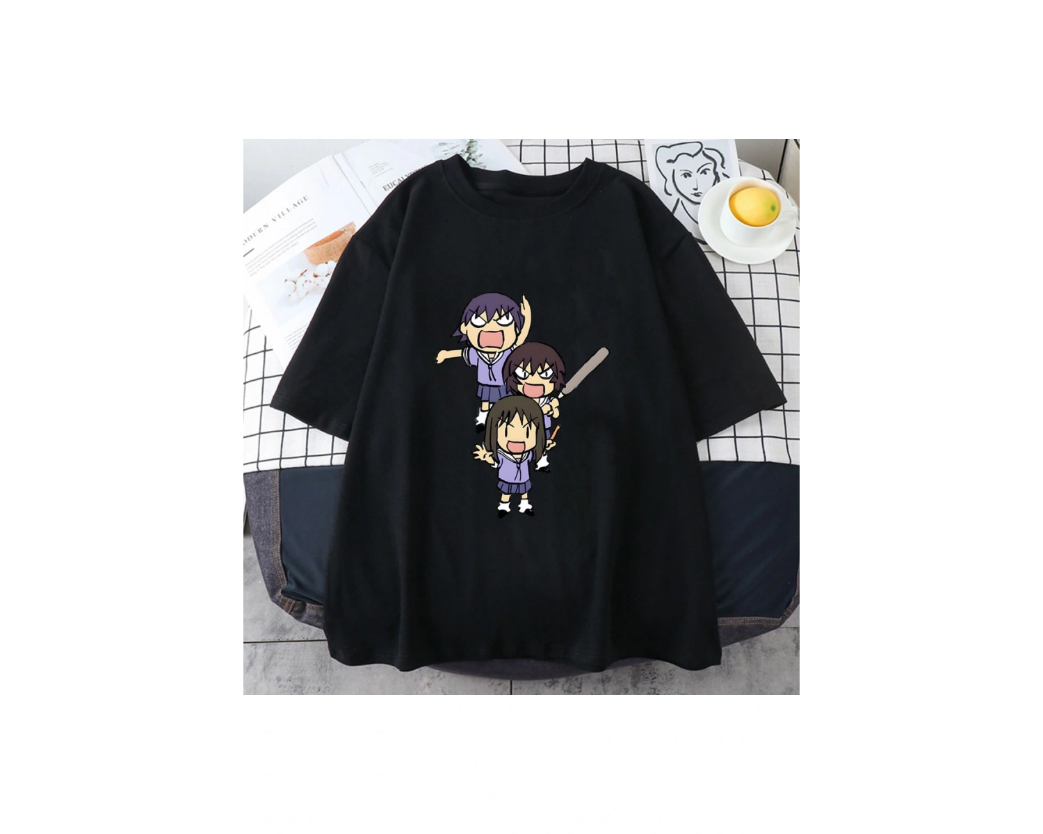 Beyaz Azumanga Daioh Chiyo Mihama Manga/komik yaygın leri 100 Tees tasar