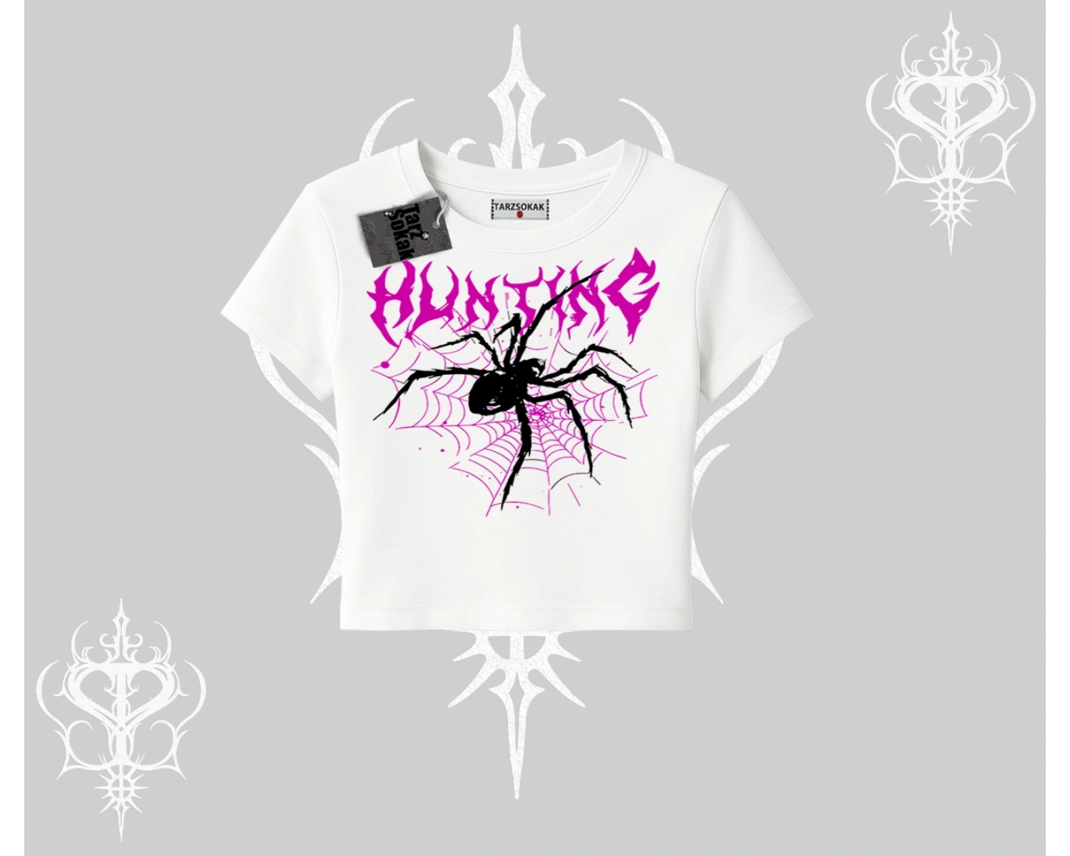 Beyaz Babby Tee Autumn Spider