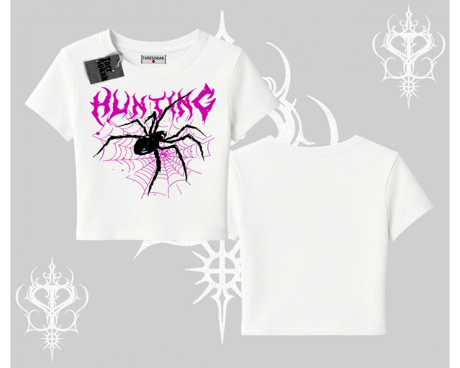 Beyaz Babby Tee Autumn Spider
