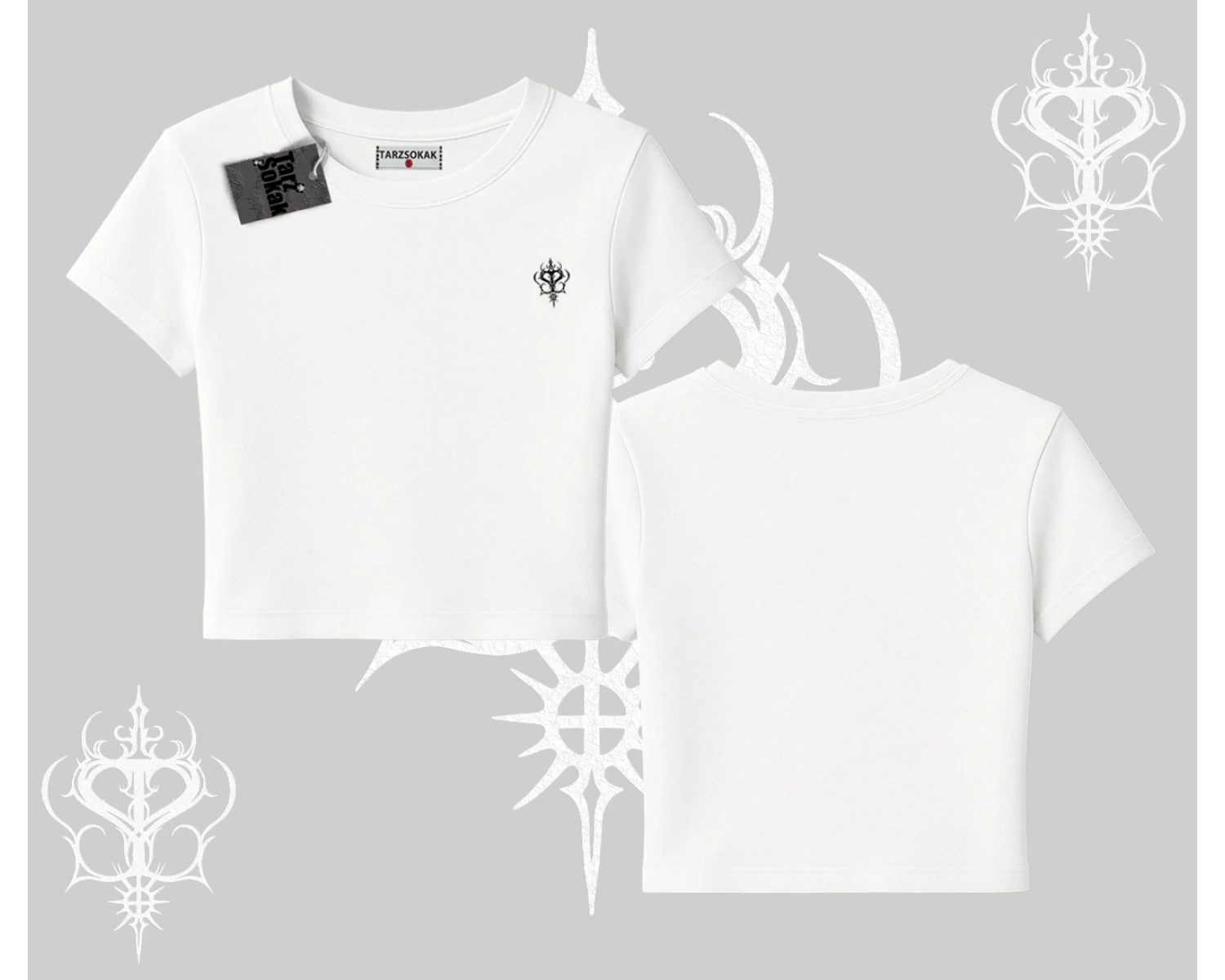 Beyaz Babby Tee Özel logolu