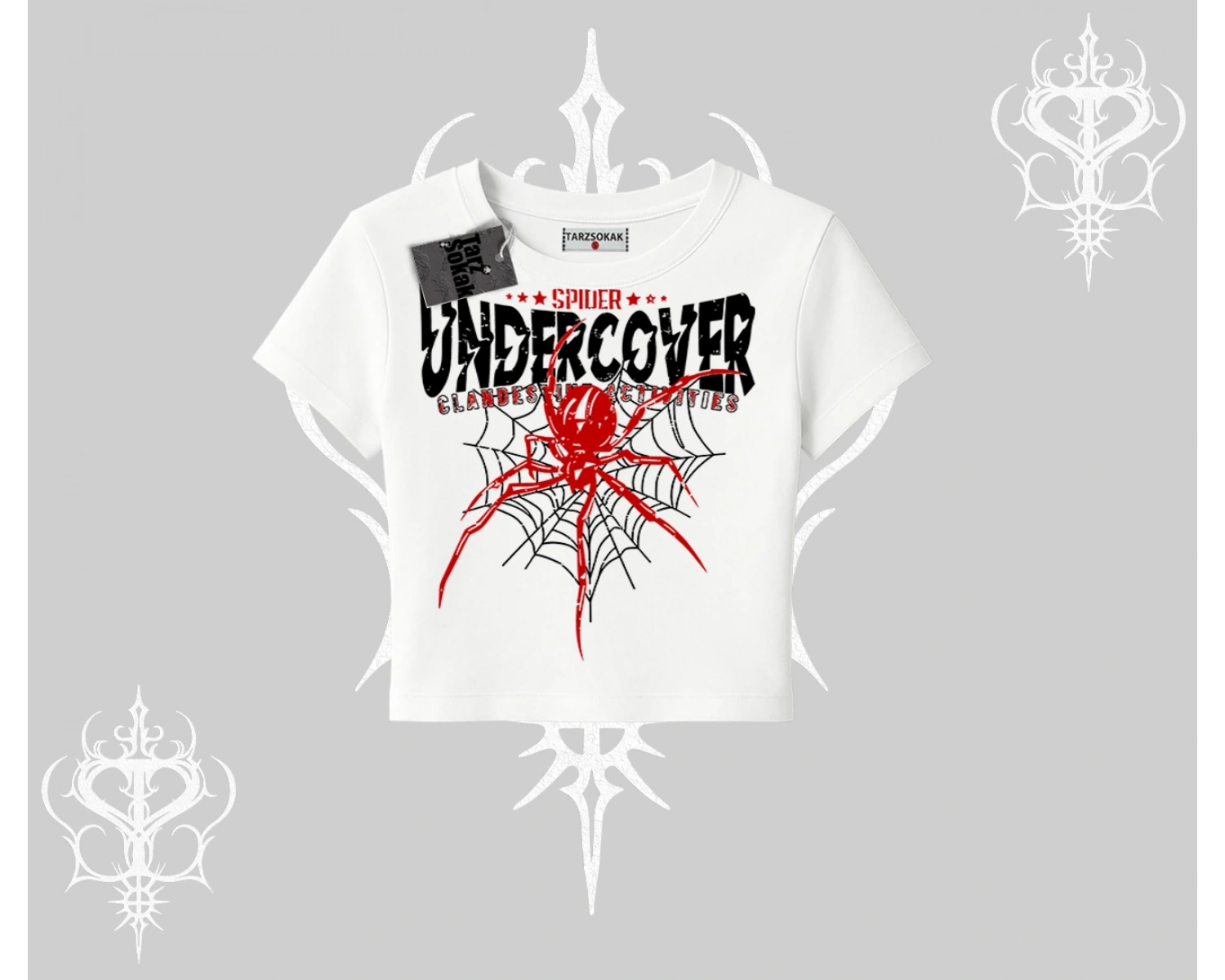Beyaz Babby Tee Spider Undercover