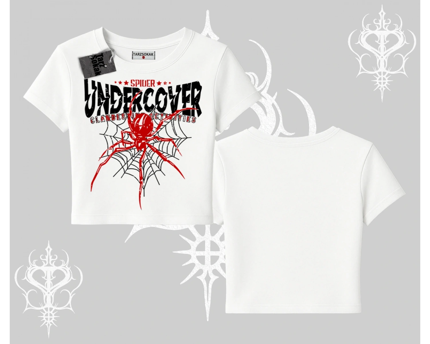 Beyaz Babby Tee Spider Undercover