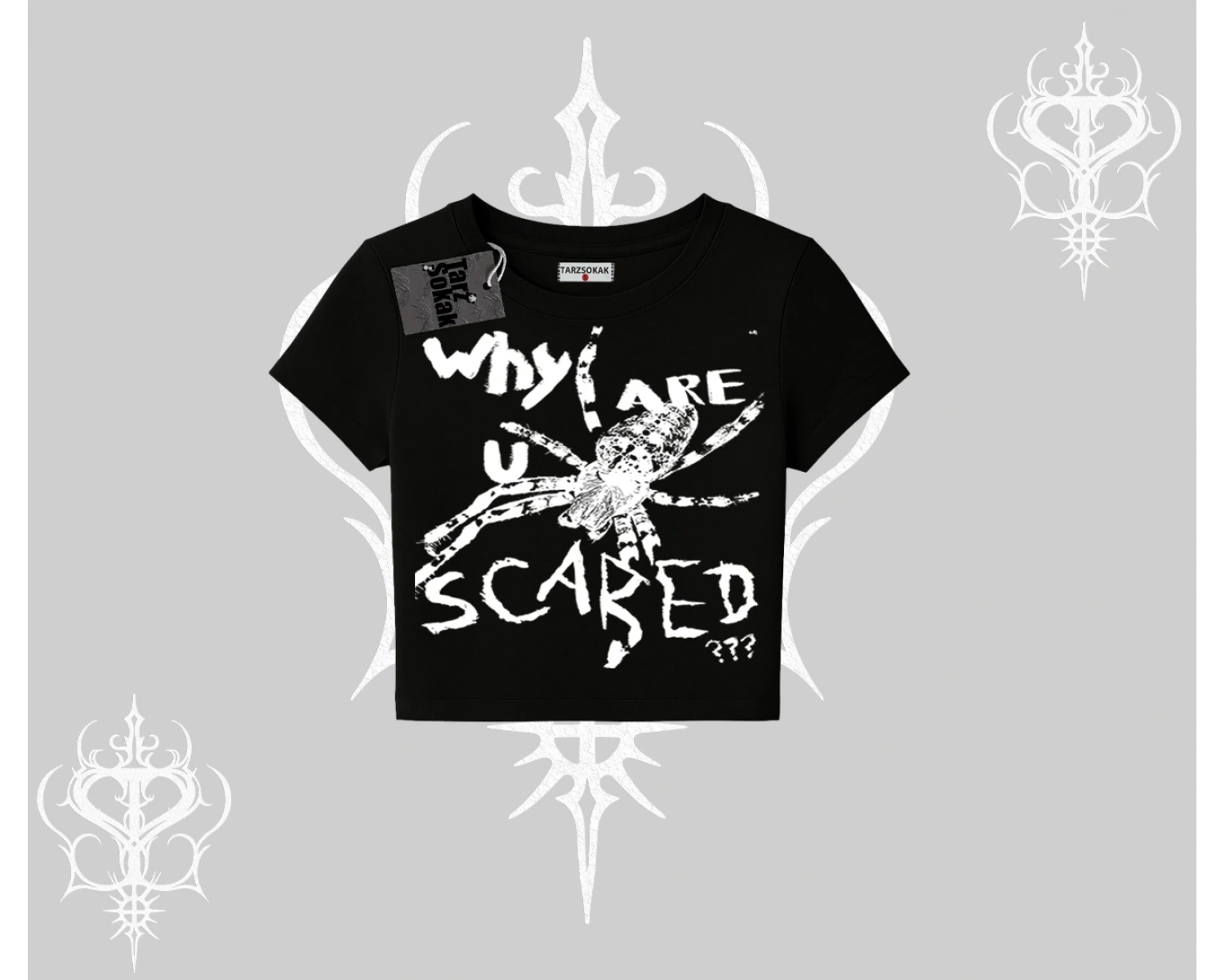 Beyaz Babby Tee Why are u Scared