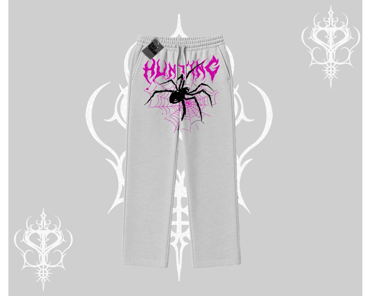 Beyaz Baggy Eşofman Altı Autumn Spider