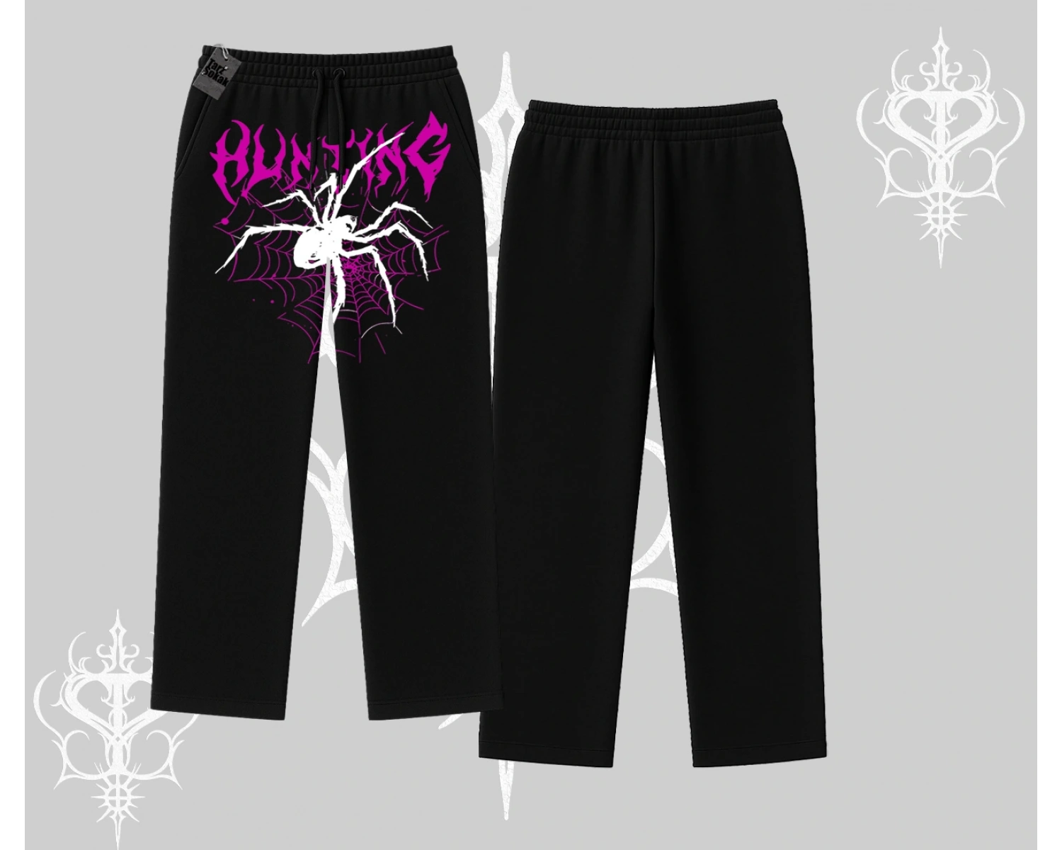 Beyaz Baggy Eşofman Altı Autumn Spider