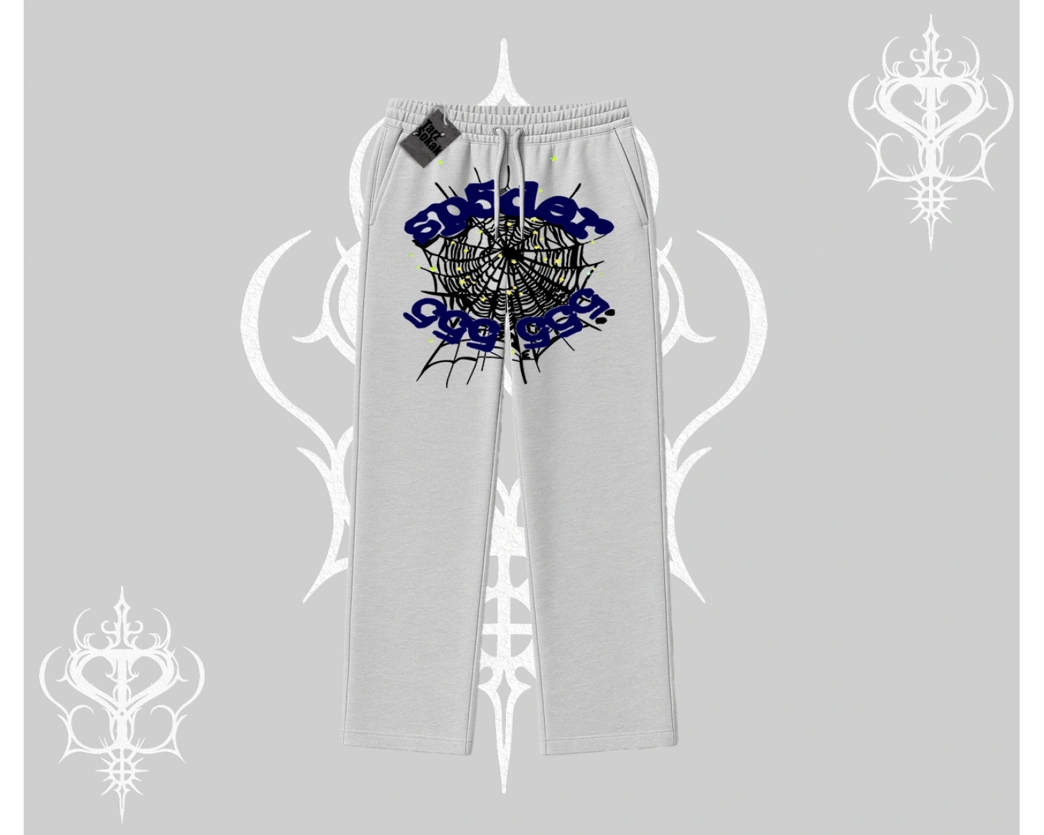 Beyaz Baggy Eşofman Altı Sp55der